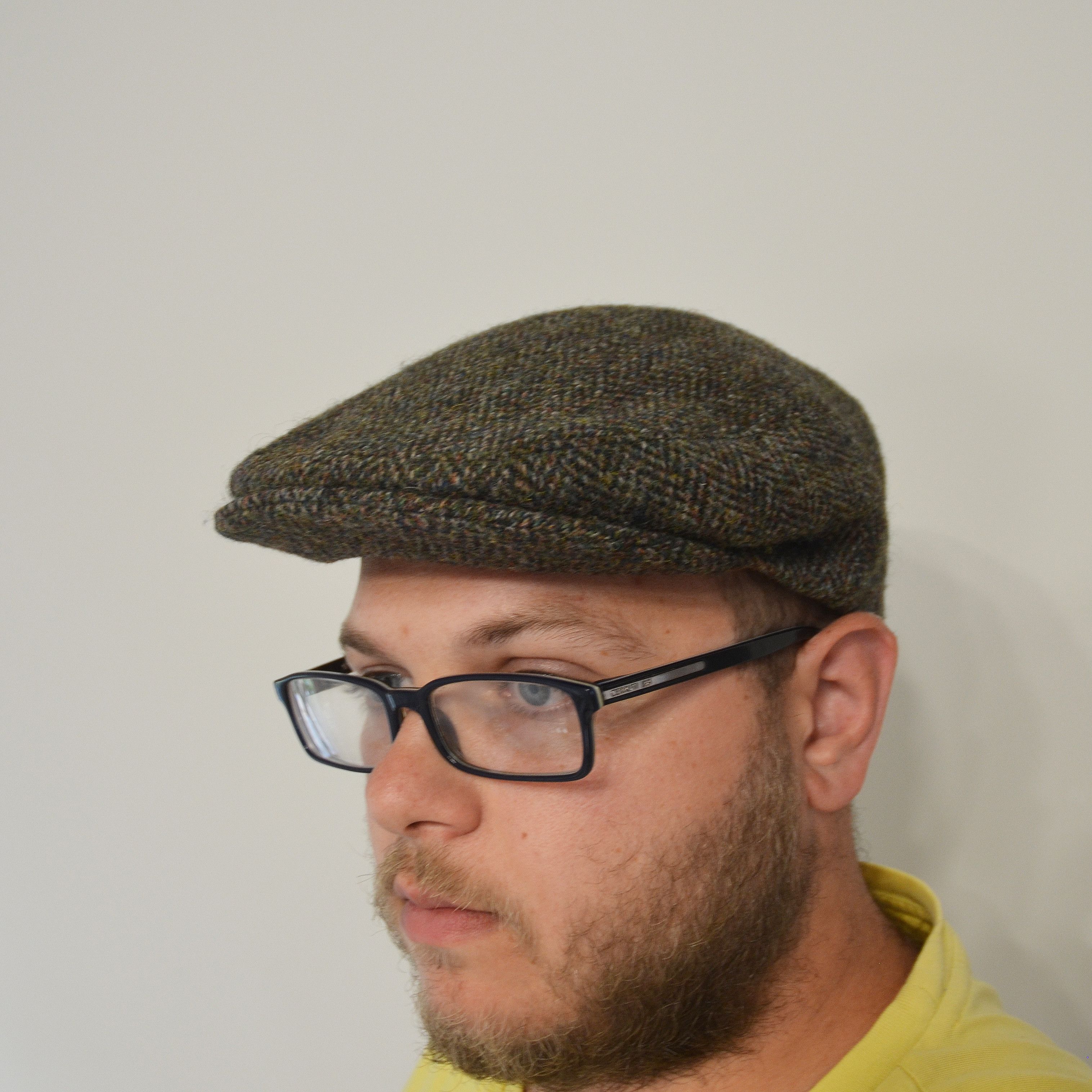 Harris Tweed Olney Harris Tweed Vintage Wool Driving Cap Newsboy Hat Size ONE SIZE - 6 Thumbnail