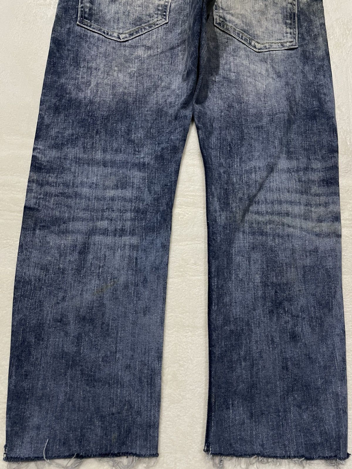 H&M Vintage H&M Denim Mudwash Faded Distress Jeans Size US 31 - 15 Thumbnail
