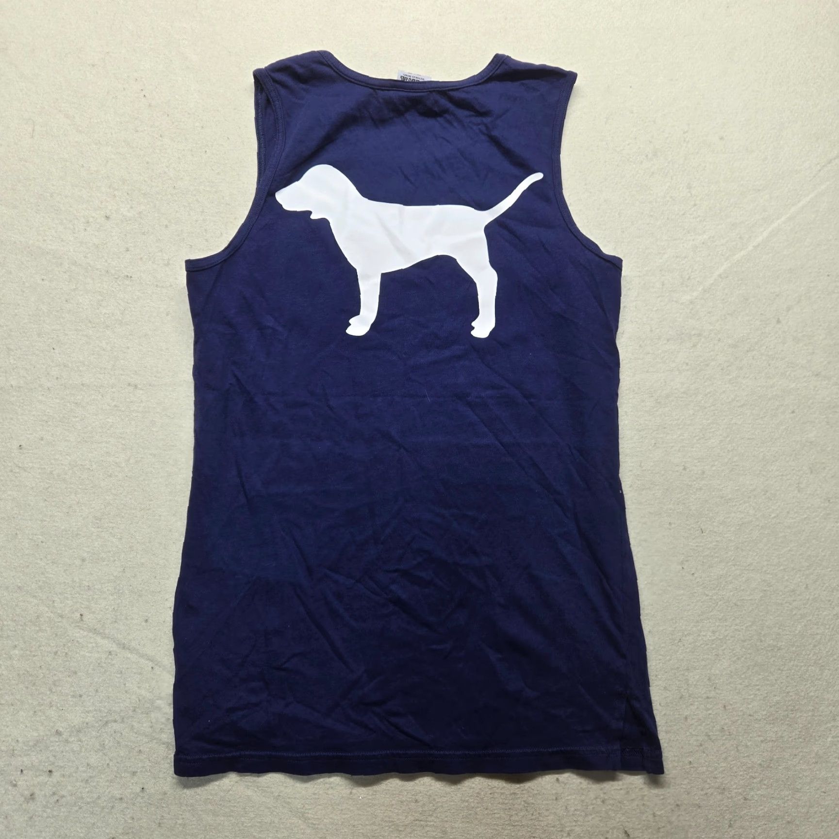 Victoria's Secret Victoria's Secret PINK Blue Sleeveless Tank Top Shirt with Big Logo Womens XS Size XS / US 0-2 / IT 36-38 - 7 Thumbnail