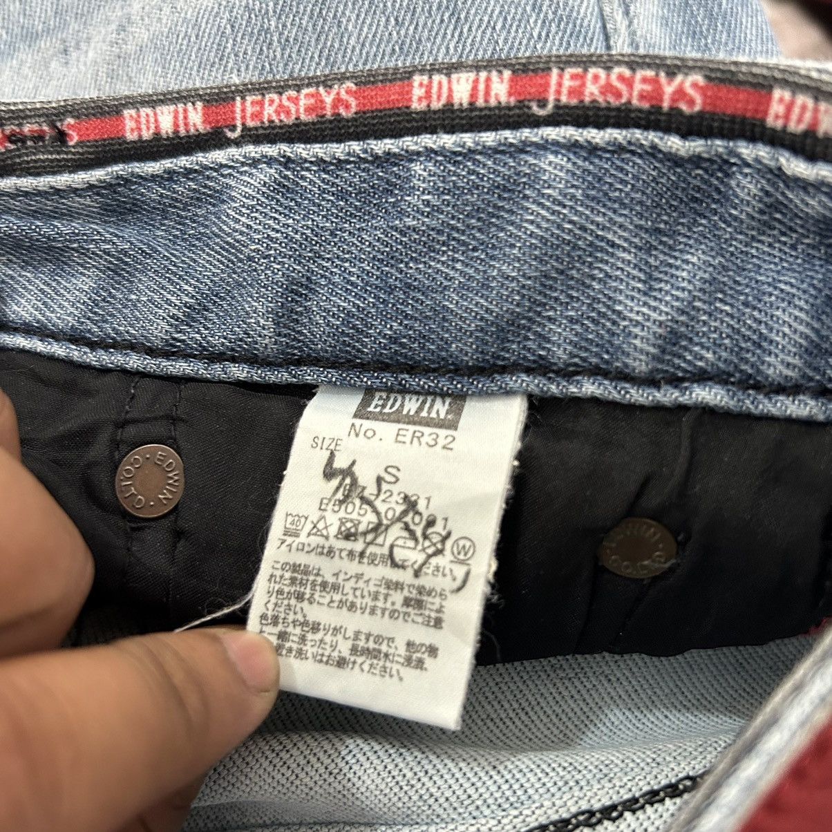Edwin Vintage Edwin Jerseys Japanese Nice Honeycomb Design Denim Size US 32 / EU 48 - 14 Thumbnail
