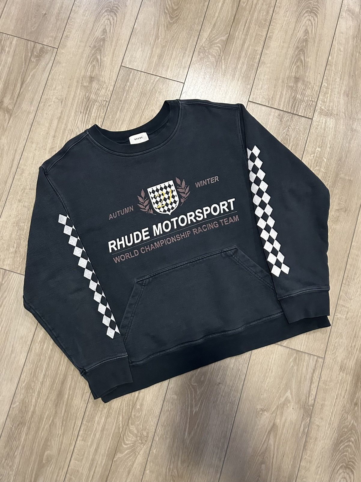 Rhude Rhude Motorsports World Championship Racing Team Crewneck Size US L / EU 52-54 / 3 - 1 Thumbnail