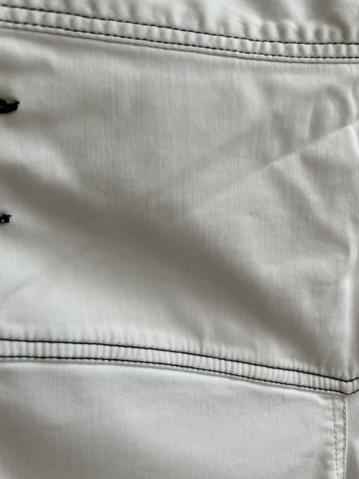 Miss Sixty Miss Sixty Vintage Flared Pants White Denim Jeans Size 27" / US 4 / IT 40 - 13 Thumbnail