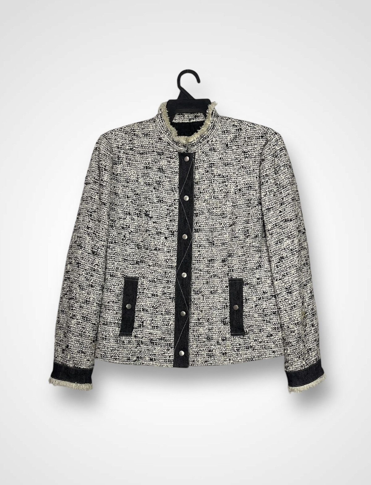 Bellevoix Button Tap Tweed Jacket (15)