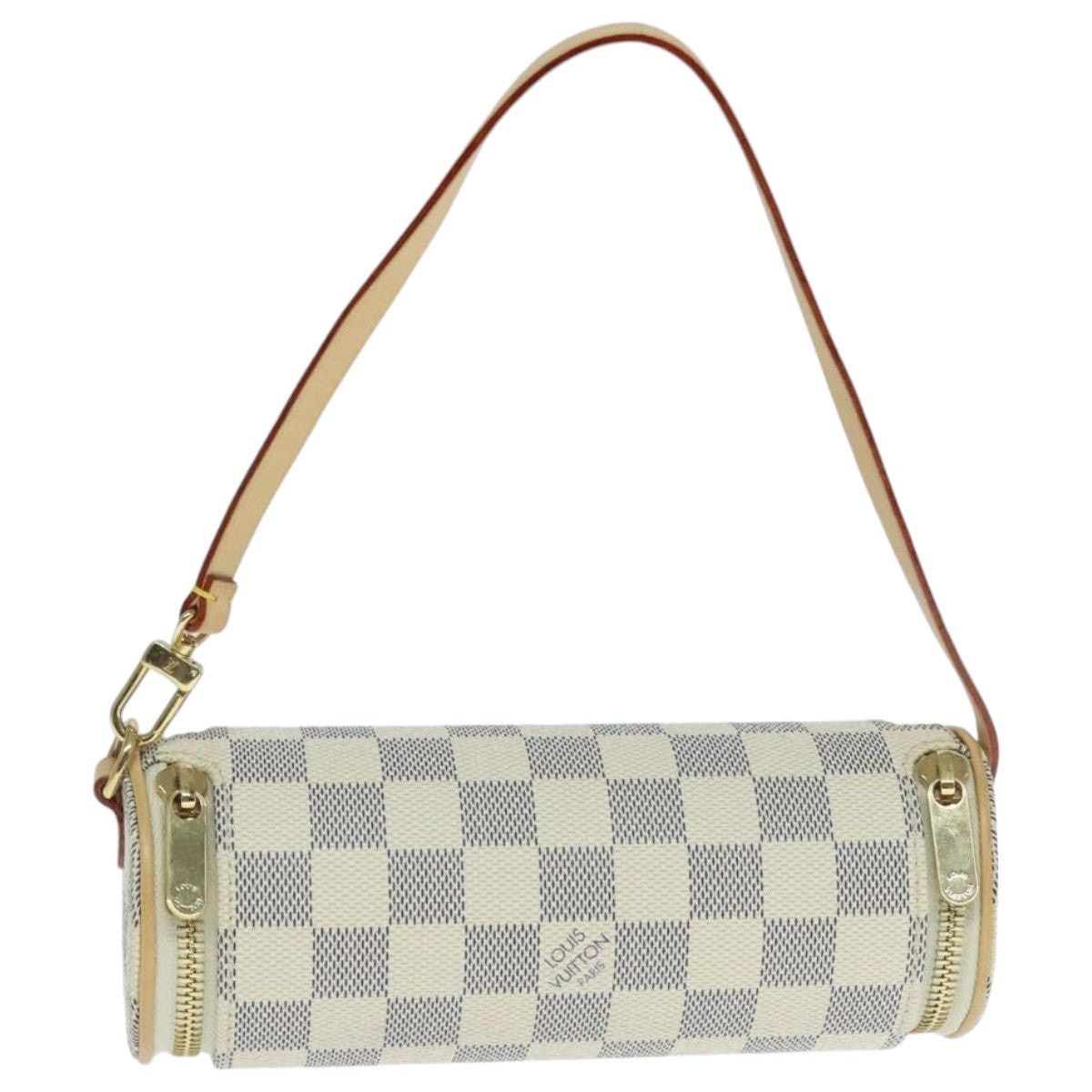 Louis Vuitton Damier Azur Shoulder Bag in White, Women's