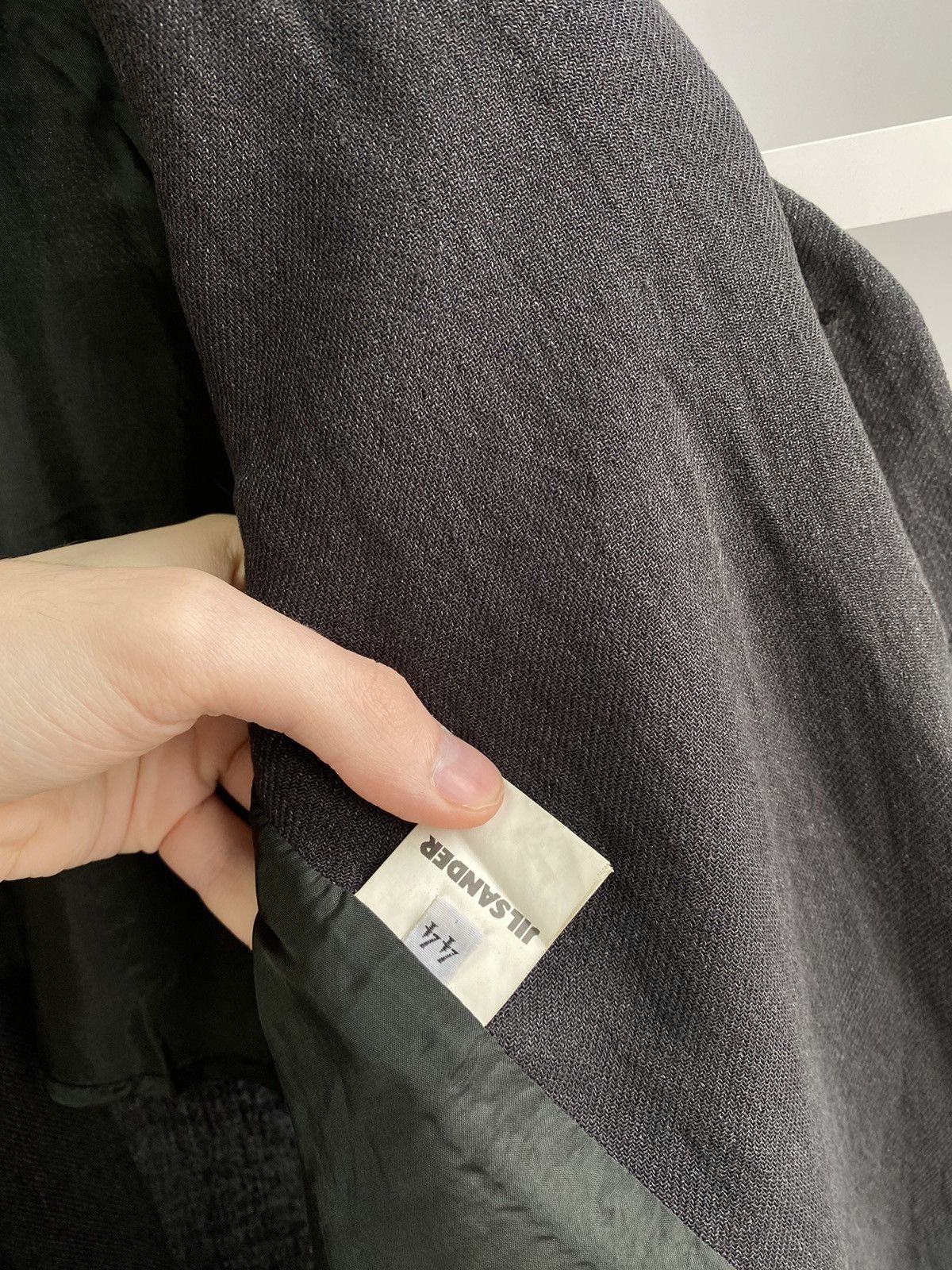 Designer × Jil Sander × Vintage Vintage Jil Sander Women’s Luxury Designer Grey Blazer Size L / US 10 / IT 46 - 12 Thumbnail