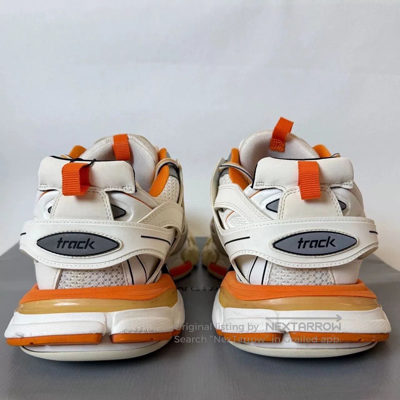 Balenciaga balenciaga track 1.0 sneakers white orange. Size US 13 / EU 46 - 4 Thumbnail