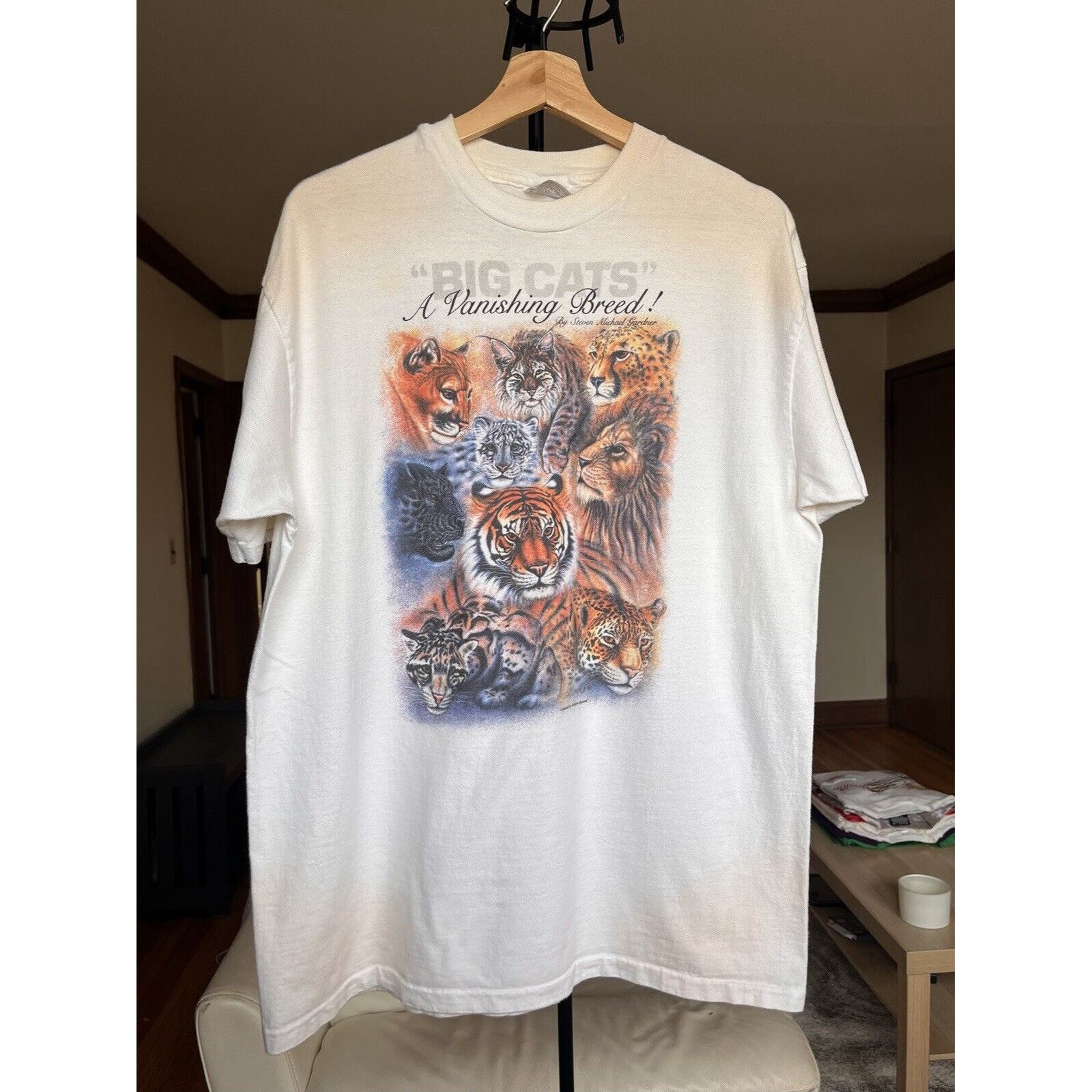 Vintage VINTAGE SINGLE STITCH TIGER ANIMAL PRINT T SHIRT SIZE XL 90S Size US XL / EU 56 / 4 - 1 Thumbnail