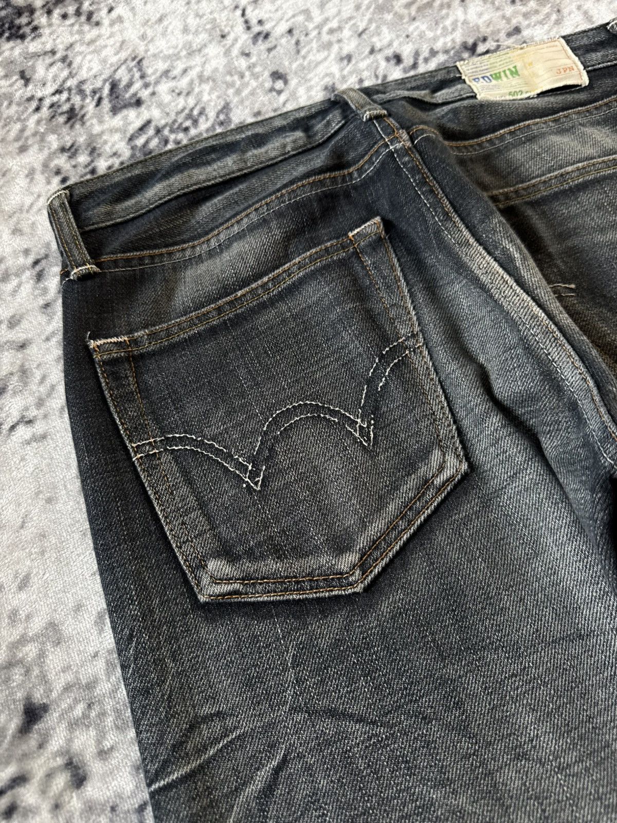 Edwin Edwin 502 Sulfur Denim Shadow Wash Jeans Size US 30 / EU 46 - 18 Thumbnail