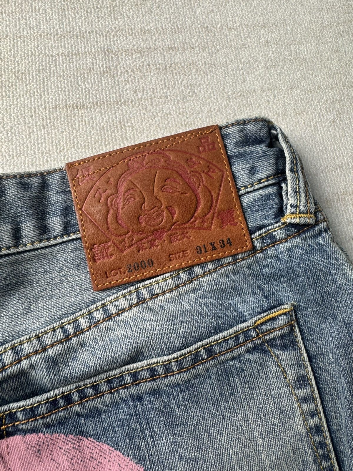 Evisu Daicock logo jean 31 Size US 31 - 4 Thumbnail