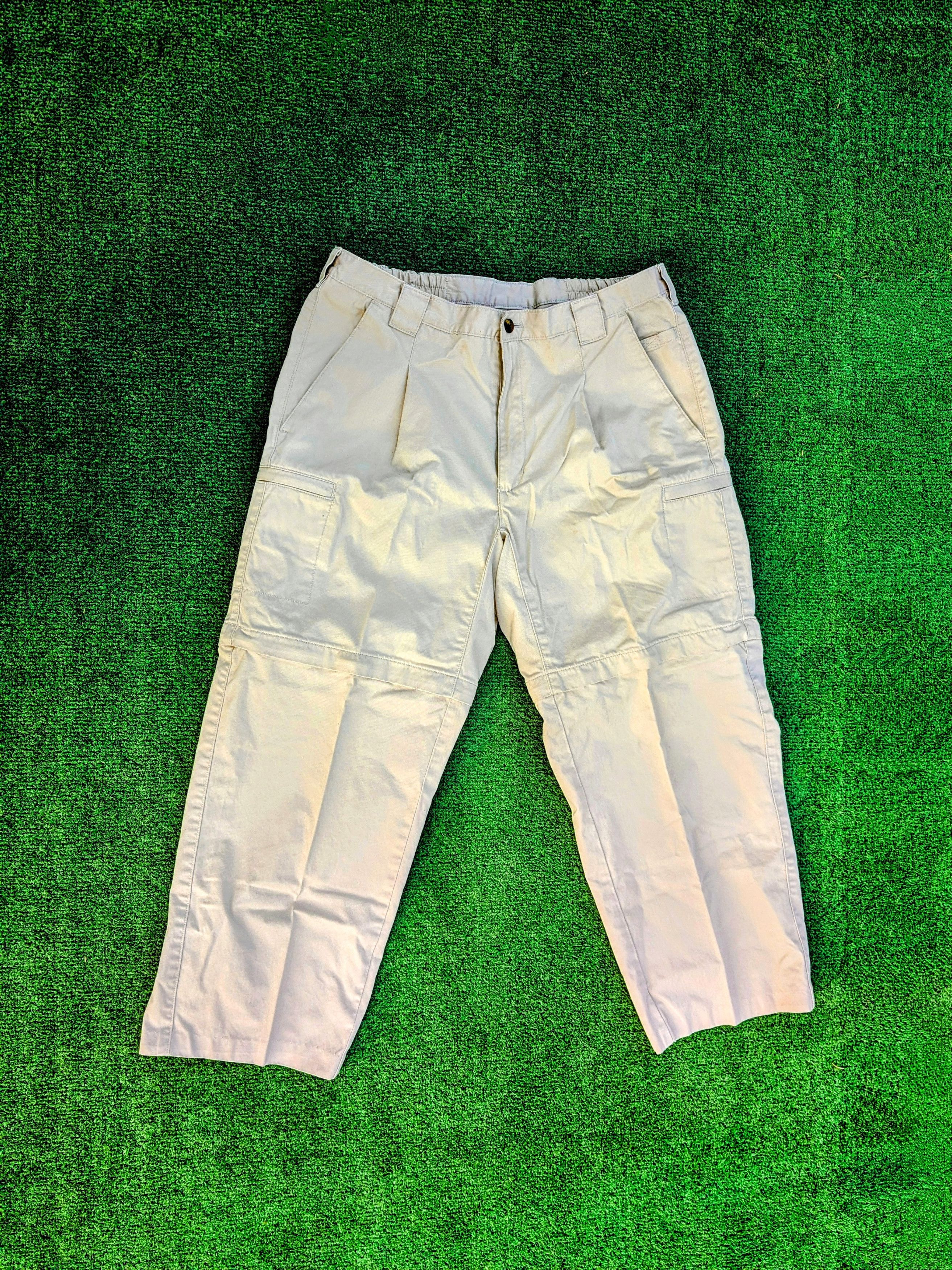 L.L. Bean LL BEAN Tropicwear Khaki Shorts-to-Pants Flex Zip Pockets Size US 34 / EU 50 - 7 Thumbnail