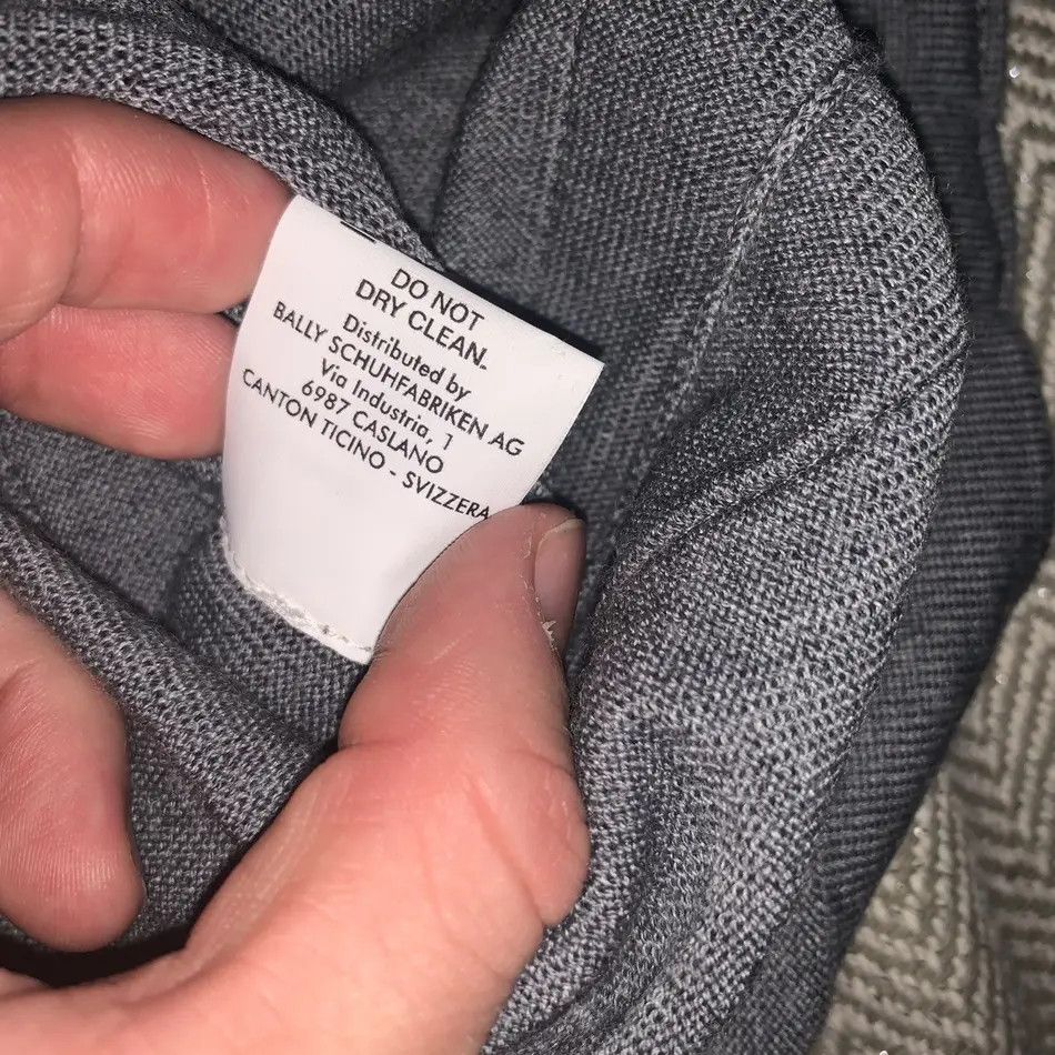 Bally BALLY Taped Wool Crewneck Grey M Size US M / EU 48-50 / 2 - 3 Thumbnail
