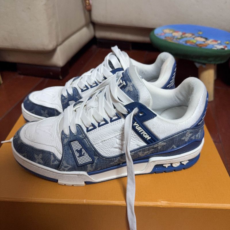 Louis Vuitton Denim Low-Top Trainers for All 0079