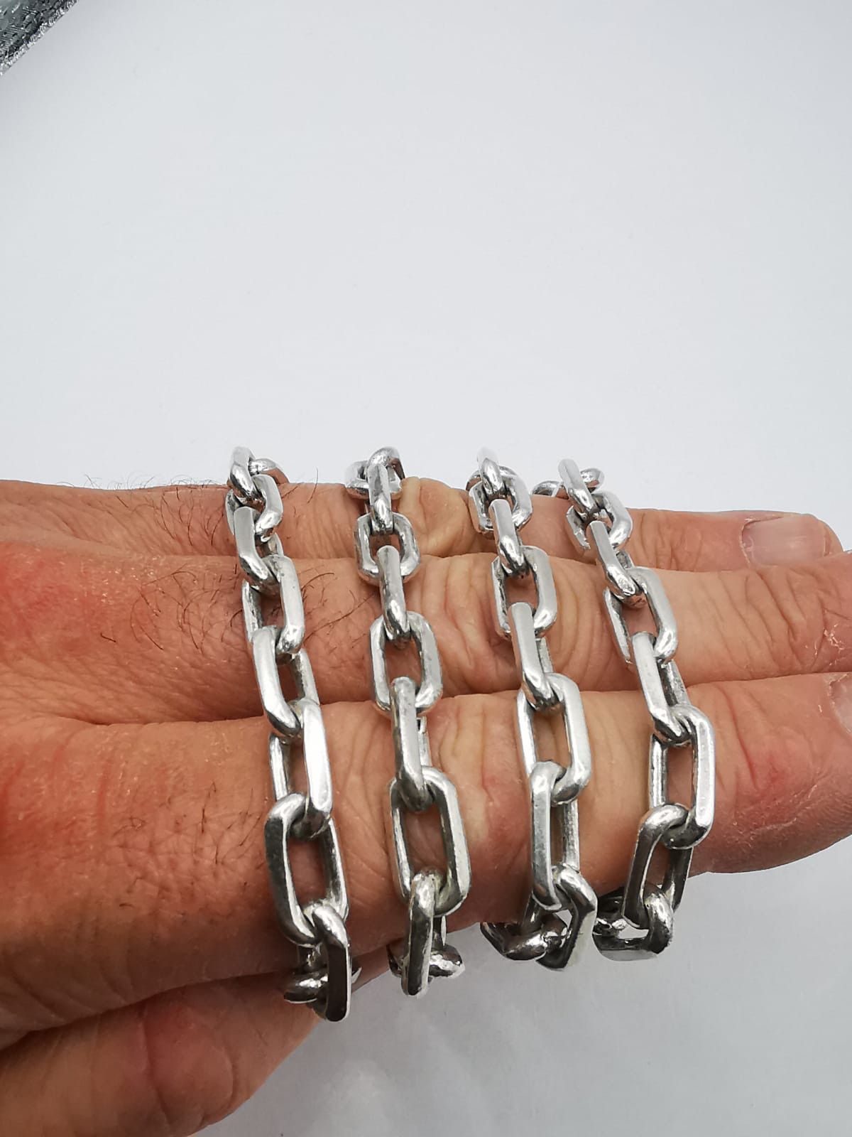 Vintage Vintage Massive Jewelry Chain, 925 Sterling Silver 85.24g Size ONE SIZE - 6 Thumbnail