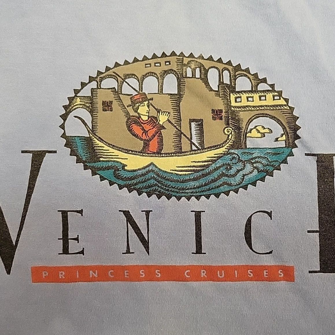 Vintage VTG Venice Princess Cruises Shirt Mens XL Blue Made In USA Single Stitch Retro T Shirt Mens XL Blue Nautical, Outdoor, American Mens Retro T-Shirt Size US XL / EU 56 / 4 - 5 Thumbnail