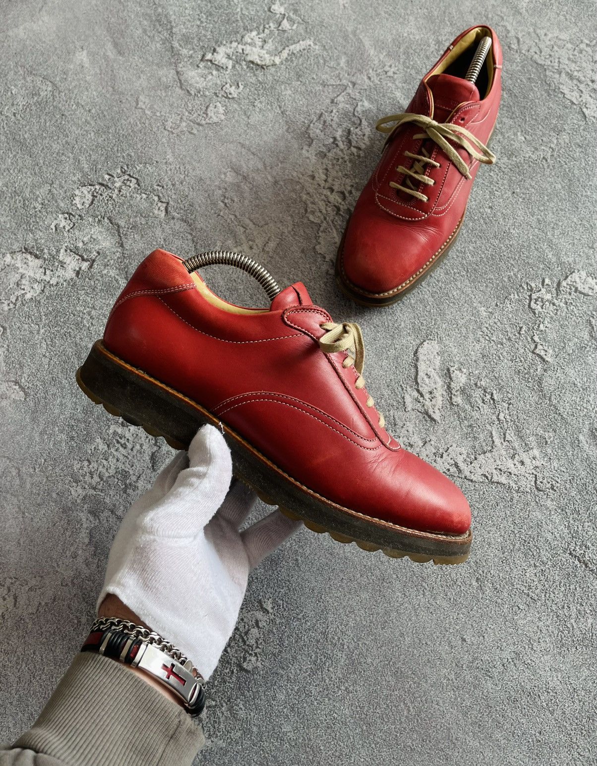 Heschung × Yuketen Heschung x Yuketen Verbier Tan Tyrolean Shoes