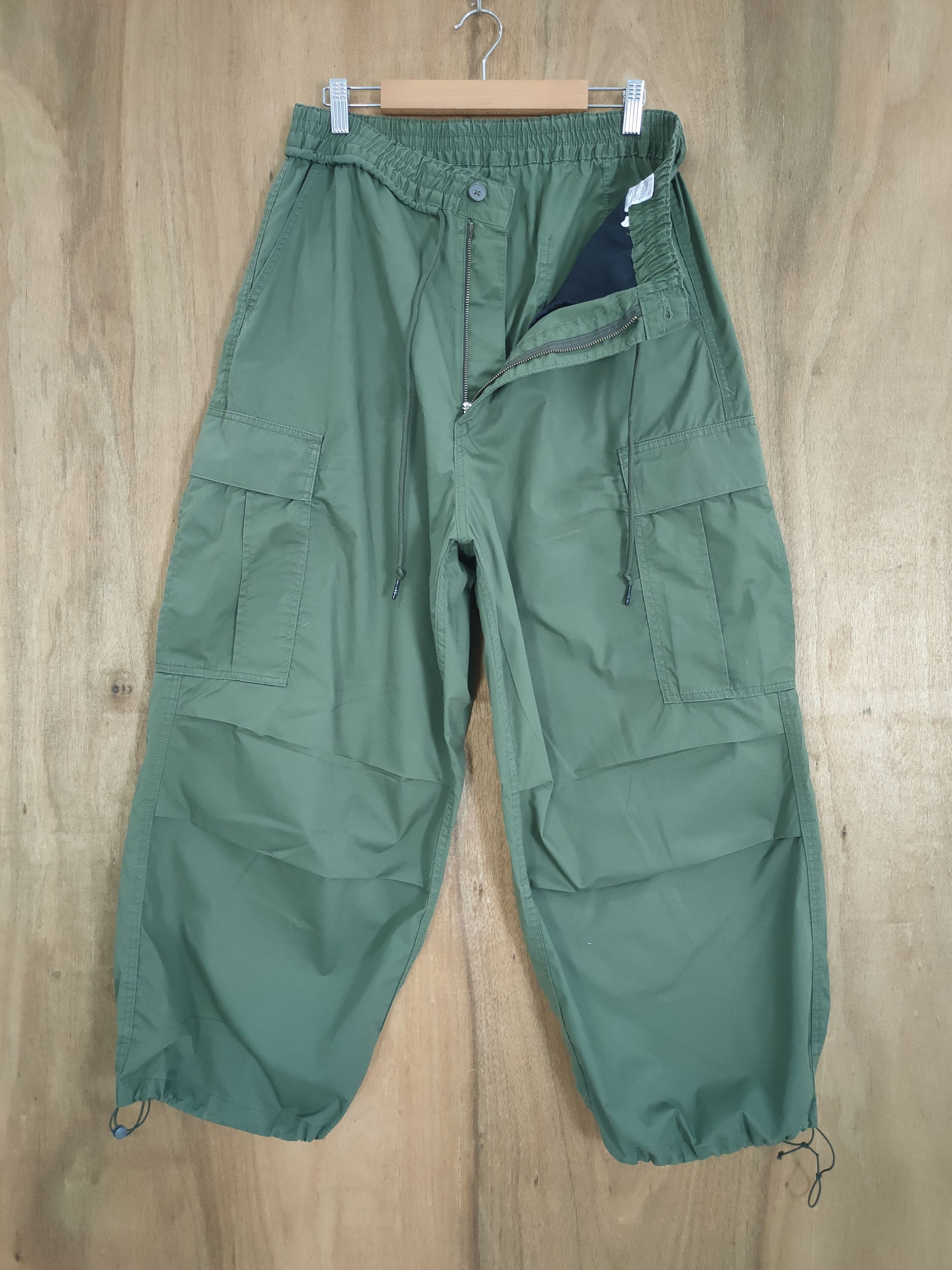 JAPANESE BRAND SPRING WAIST BAGGY CARGO PANTS