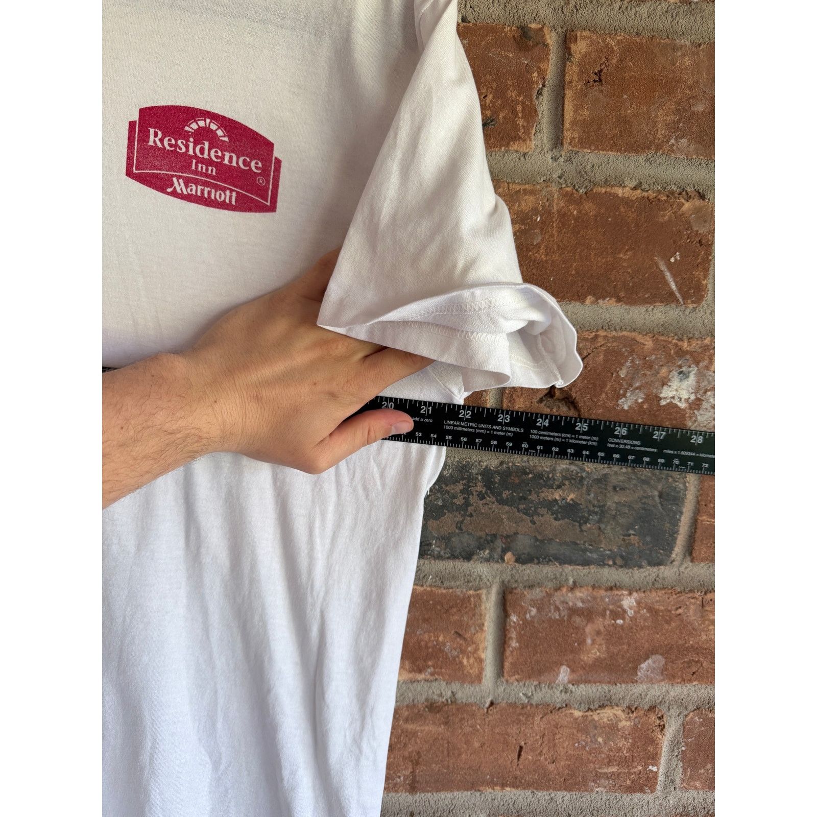 Fruit Of The Loom Vintage Marriott Residence Inn Promo Tee White Large Size US L / EU 52-54 / 3 - 6 Thumbnail