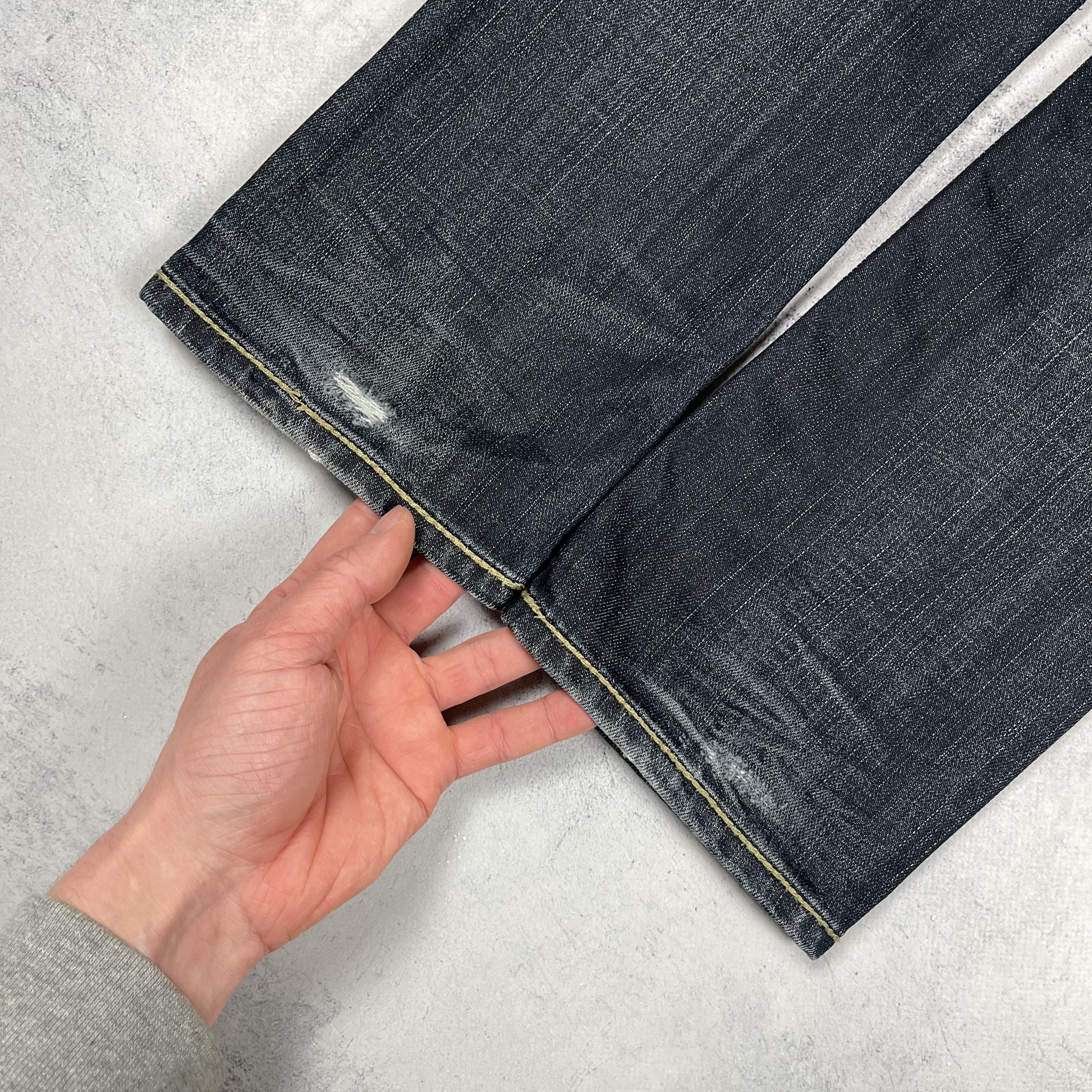 Evisu × Puma Vintage Evisu X Puma Y2K Low Rise Jeans Pants Size 29" - 10 Thumbnail