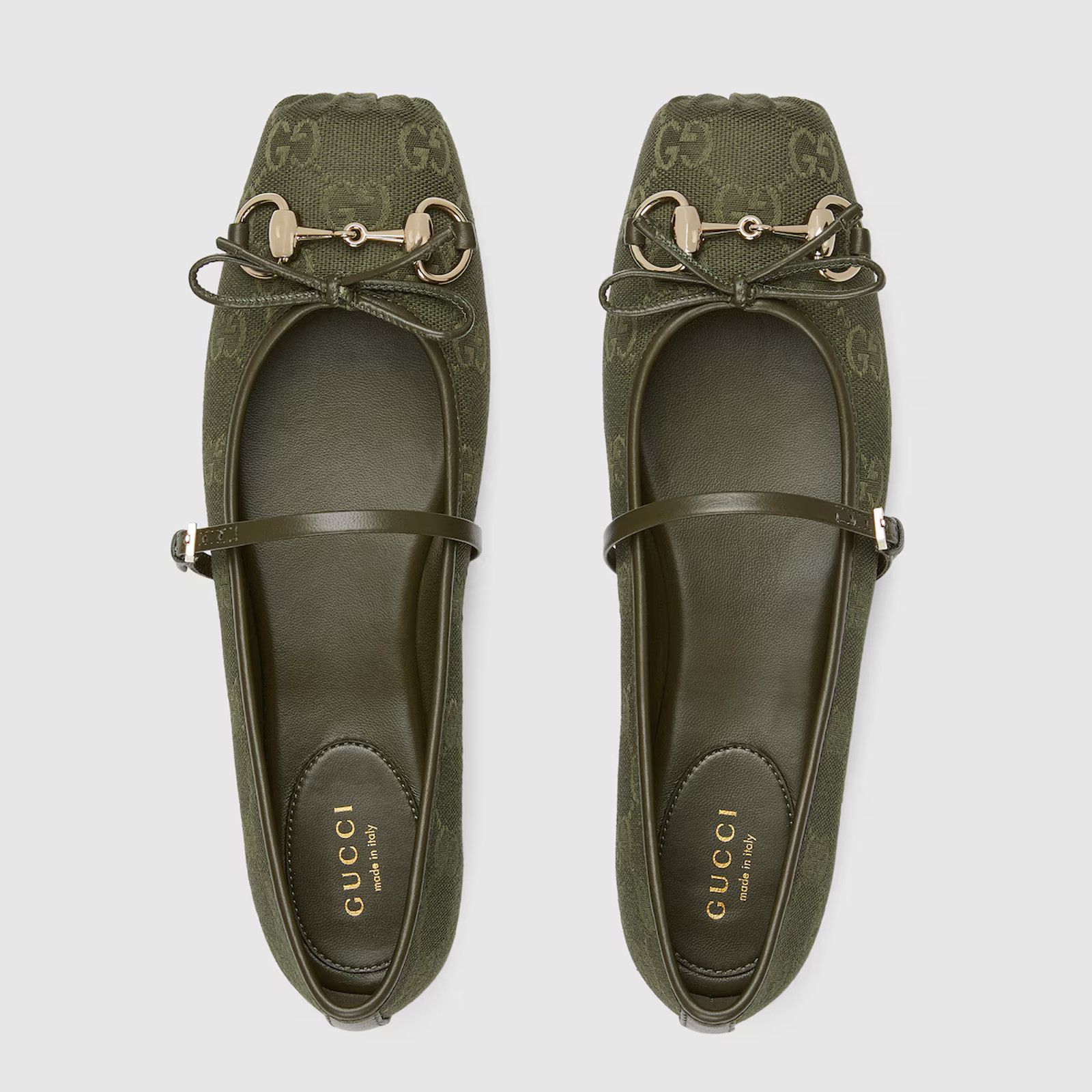 Gucci Gucci Green Horsebit Maryjane Ballerina Ballet Flat 37 Size US 7 / IT 37 - 8 Thumbnail