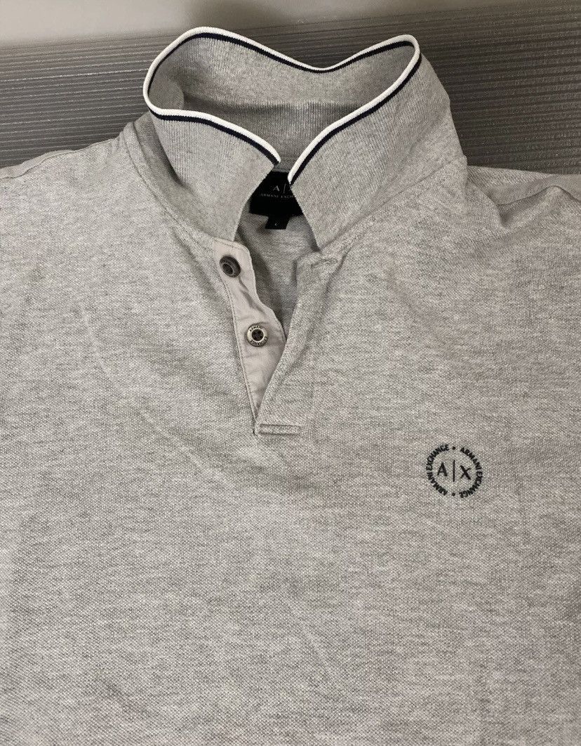 Armani Exchange AX Armani Exchange grey logo decal contrast polo large Size US L / EU 52-54 / 3 - 9 Thumbnail