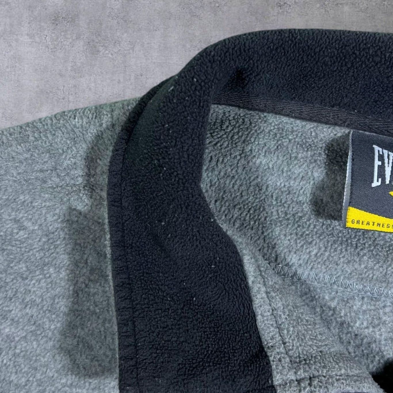 Everlast Everlast Embroidered Grey 1/4 Zip Pullover Fleece Sweatshirt Large Men's Shirt Size US L / EU 52-54 / 3 - 6 Thumbnail