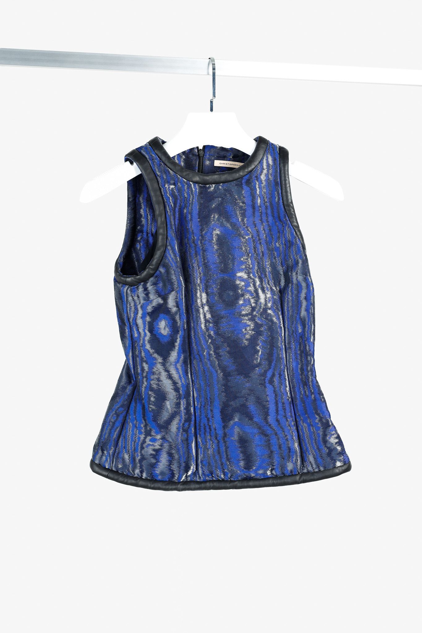Christopher Kane Christopher Kane AW/12 Metallic Silk Jacquard Sleeveless Top Size M / US 6-8 / IT 42-44 - 1 Thumbnail