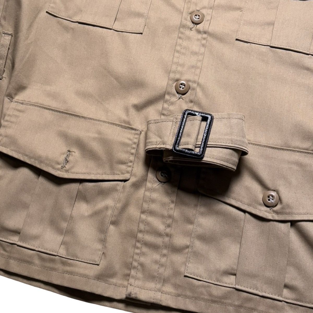 SafTbak Vintage 1970s SAFTBAK Khaki Safari Jacket With Belt EUC L Size US L / EU 52-54 / 3 - 3 Thumbnail