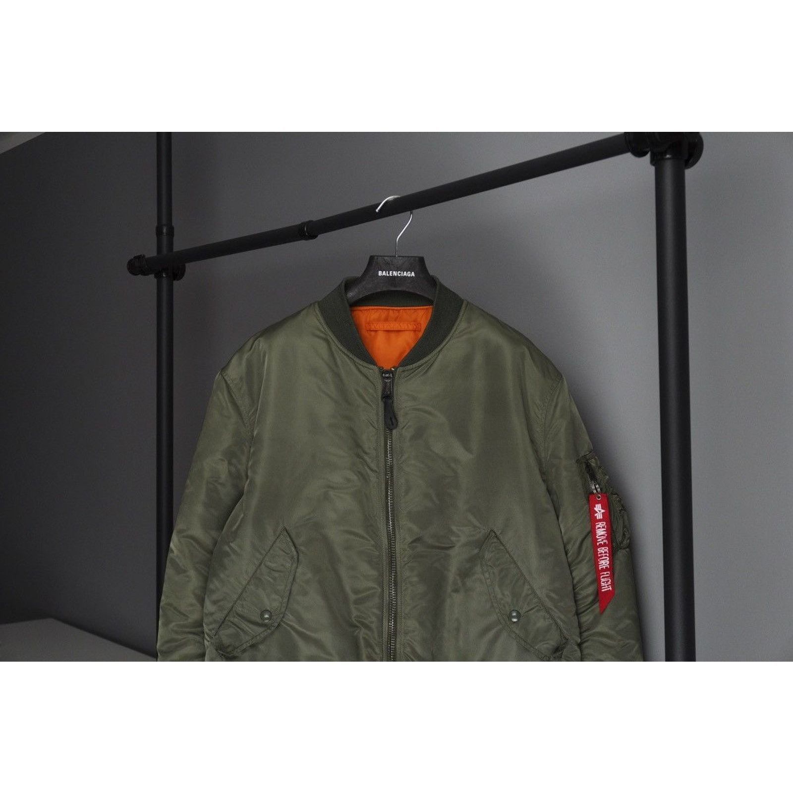 Alpha Industries Alpha industries reversible khaki orange nylon bomber jacket Size US L / EU 52-54 / 3 - 2 Thumbnail