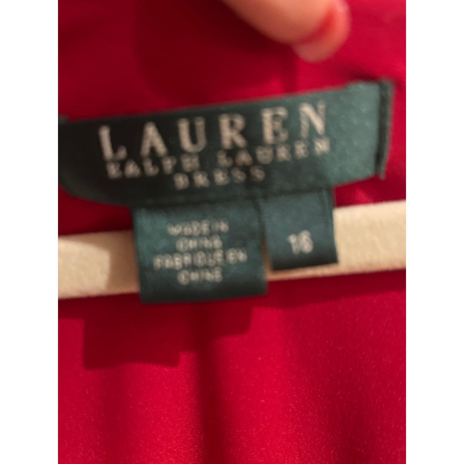 Ralph Lauren Lauren Ralph Size 18 Red Faux Wrap Draped Stretch Dress NWT Size XXL / US 16-18 / IT 52-54 - 4 Thumbnail