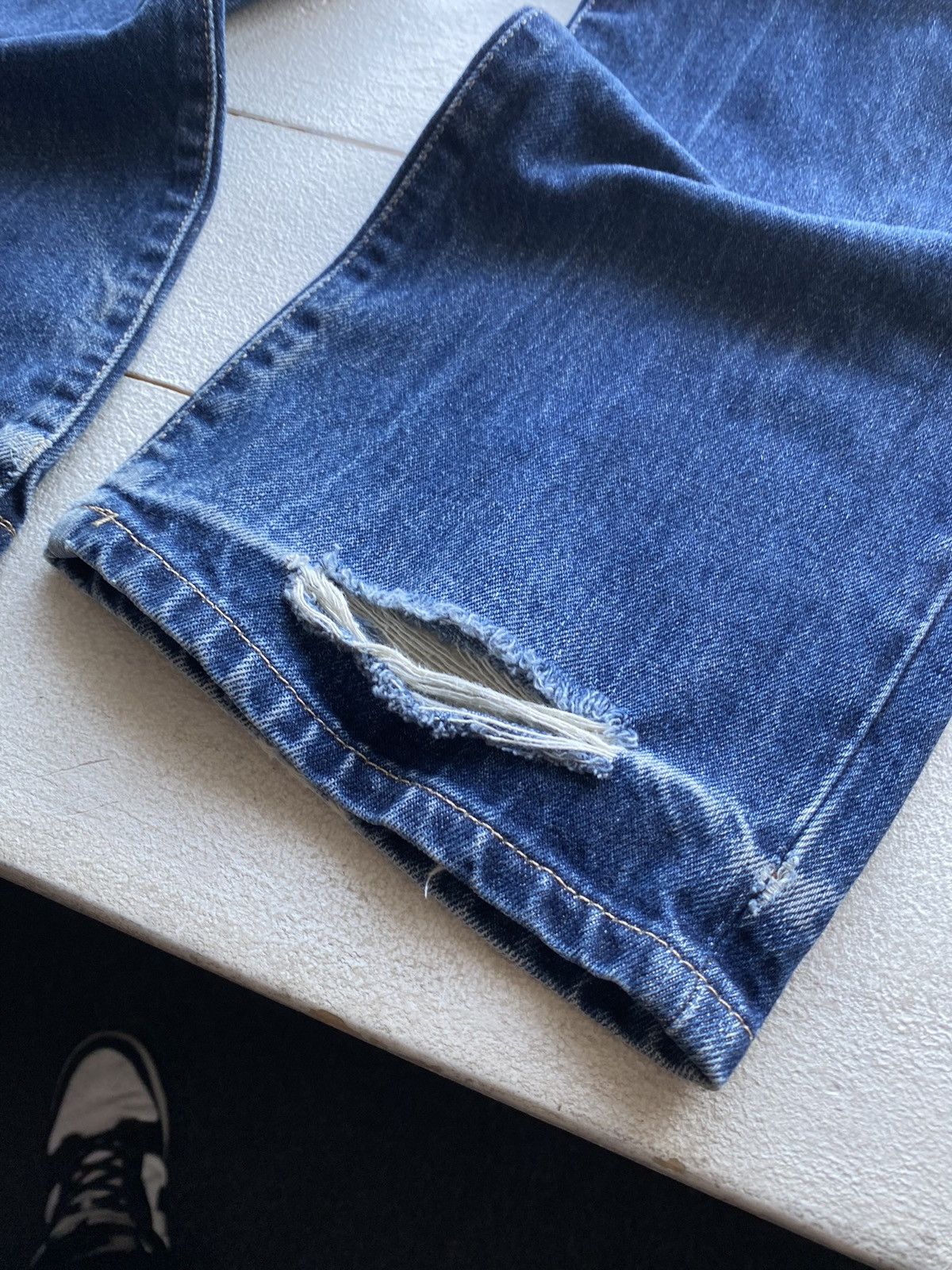 Diesel 🔥OPIUM Diesel Distressed OG Blue Denim Punk GOTHIC Jeans 💲 Size US 31 - 11 Thumbnail