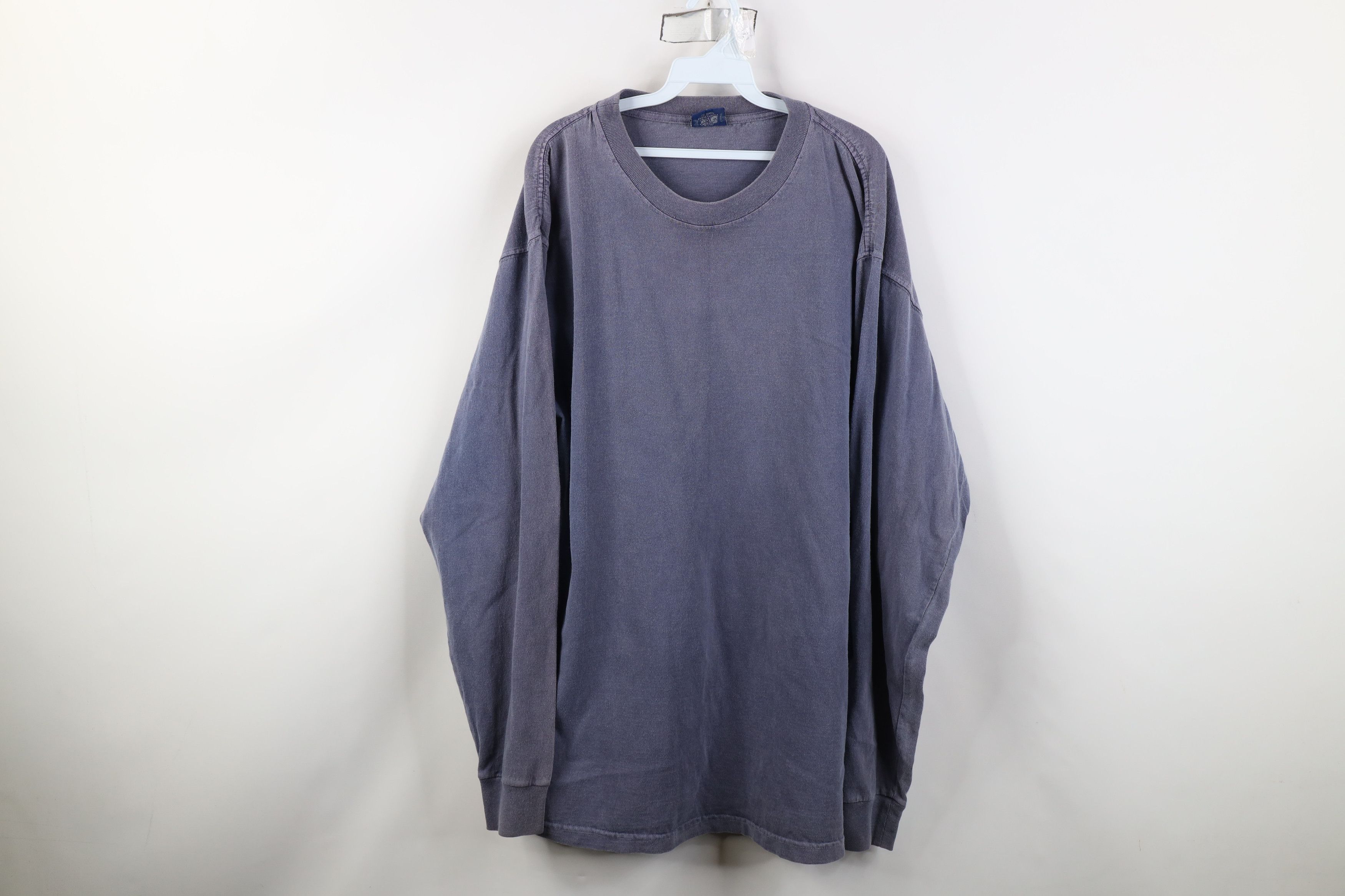 Vintage Vintage 90s Streetwear Heavy Cotton Long Sleeve T-Shirt Size US XL / EU 56 / 4 - 1 Thumbnail