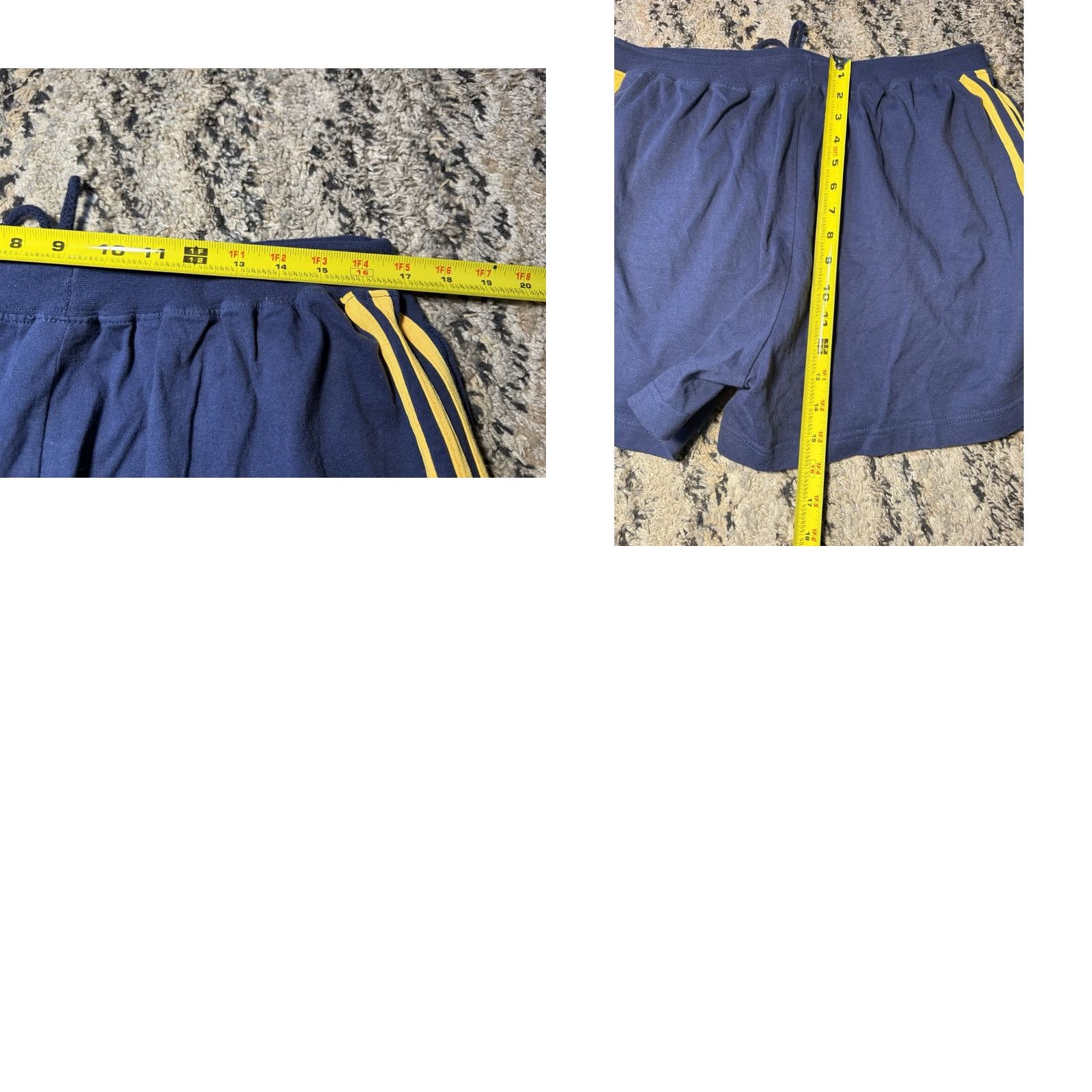 Adidas VINTAGE Adidas Shorts 90s Running Cotton Short Thigh Large Pockets Blue Gym L Mens Size US 33 - 8 Thumbnail