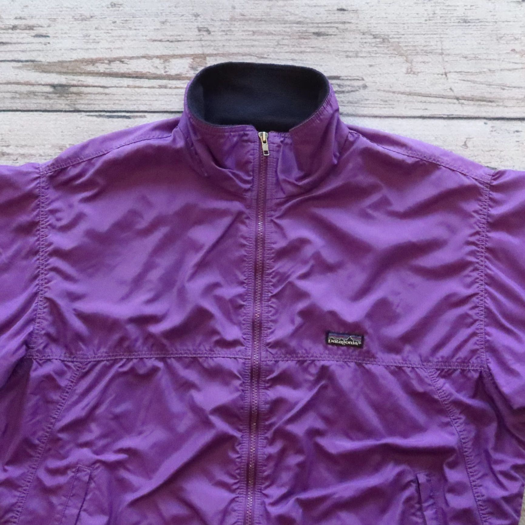 Patagonia VINTAGE Patagonia Bomber Jacket Mens L Purple Shirt Jacket Size US L / EU 52-54 / 3 - 2 Thumbnail