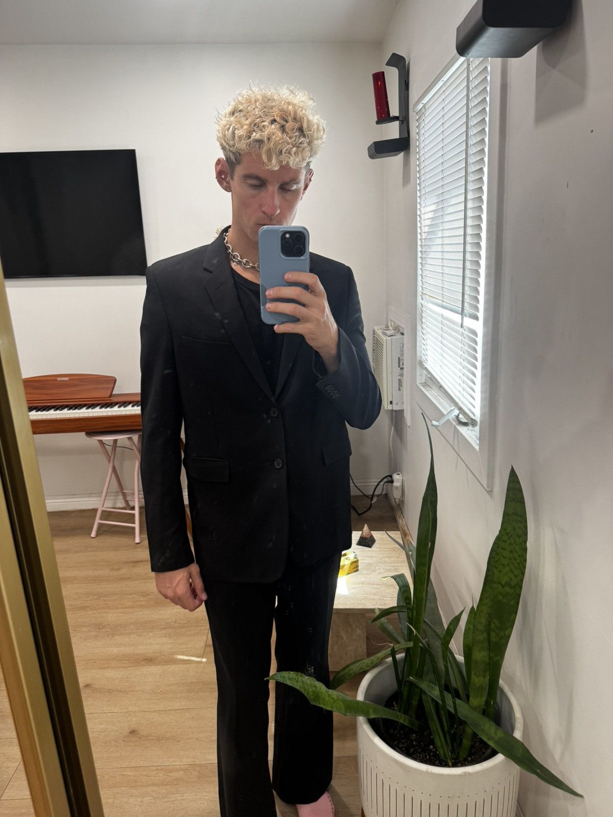 Saint Laurent Paris 2 button Blazer Size 52R - 8 Thumbnail