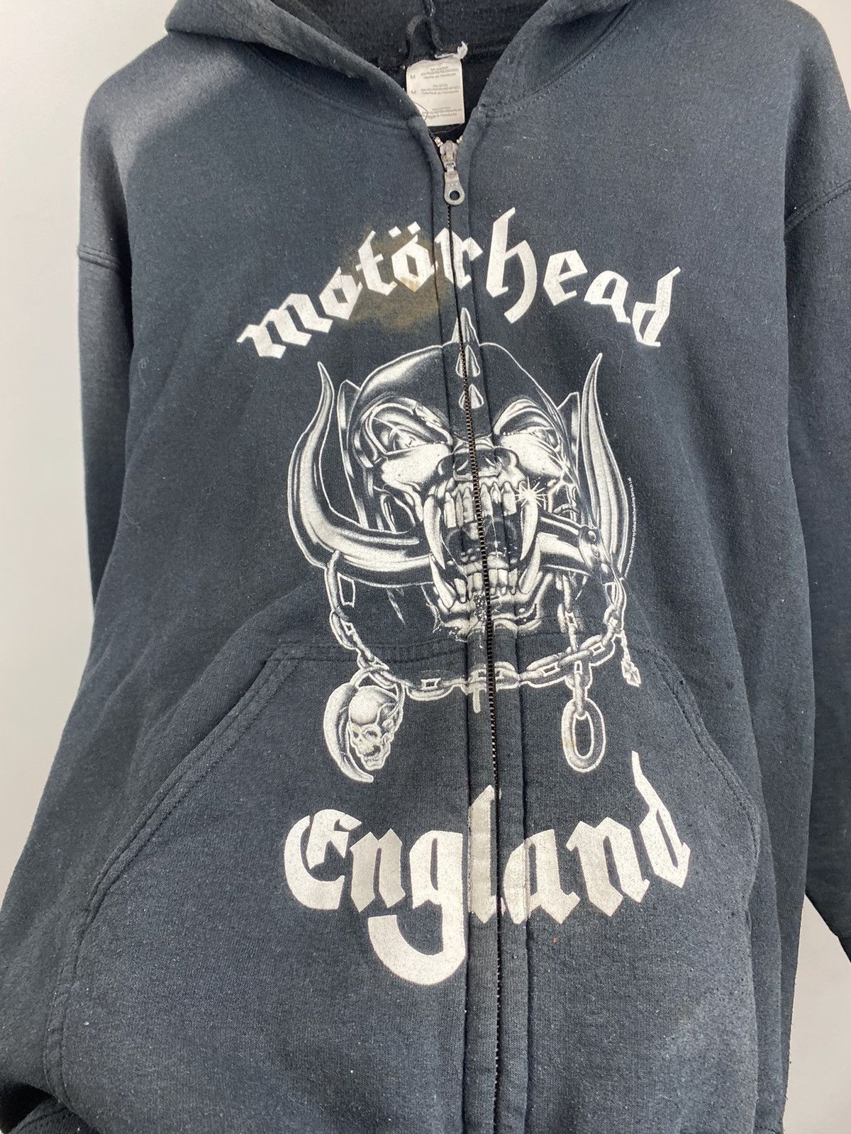 Gildan 00s Motorhead band opium punk distressed sun faded hoodie Size US M / EU 48-50 / 2 - 3 Thumbnail