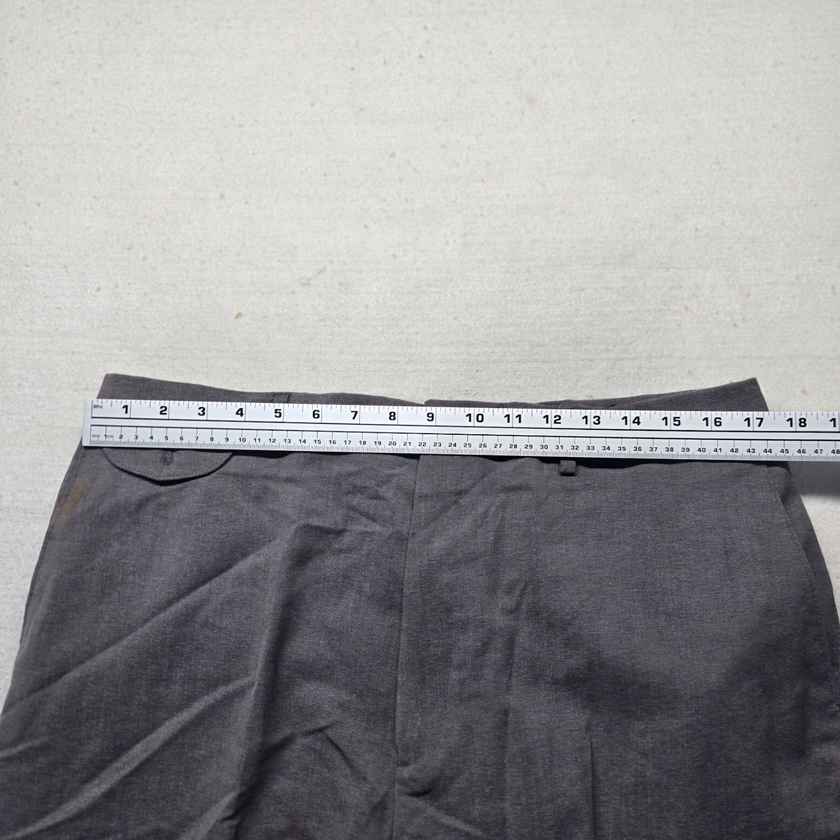 Haggar HAGGAR Solid Gray Dress Pants Slacks Adult Men's 36 x 31 Size US 36 / EU 52 - 5 Thumbnail