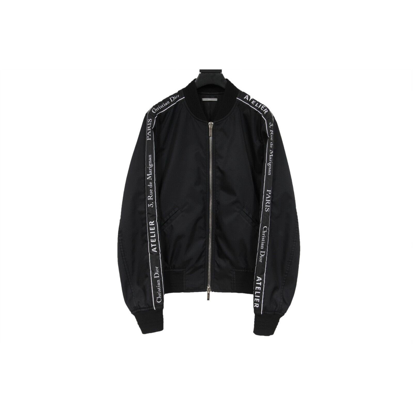 Dior Atelier Logo Bomber Jacket Black Size US M / EU 48-50 / 2 - 13 Thumbnail