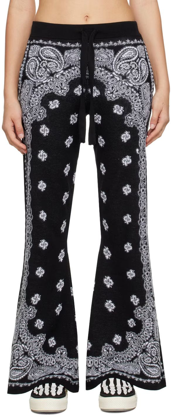 o1w1db10125 Bandana Lounge Pant in Black/White