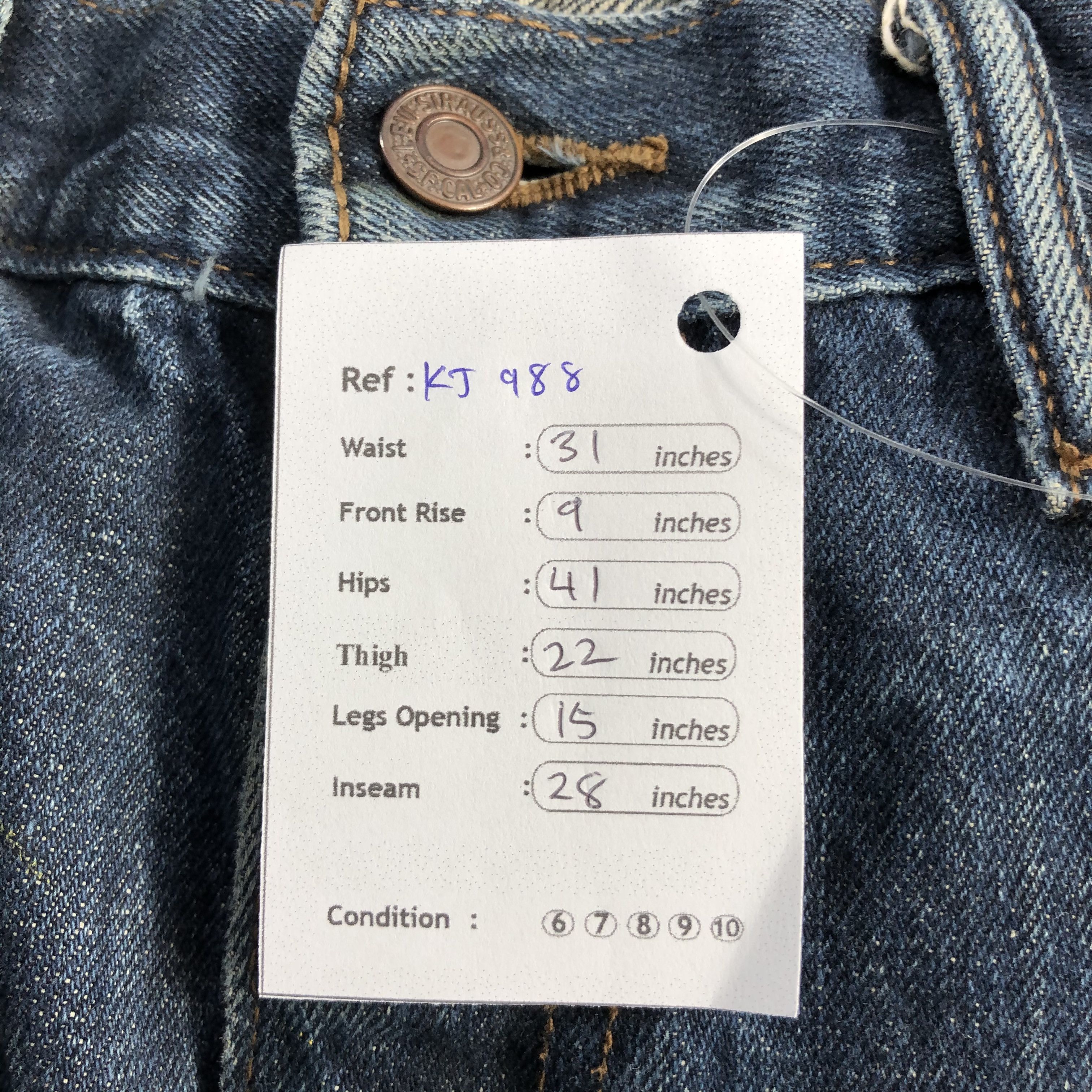 Levi's Vintage Levi's 514 Jeans Dark Wash Denim KJ988 Size US 30 / EU 46 - 17 Thumbnail