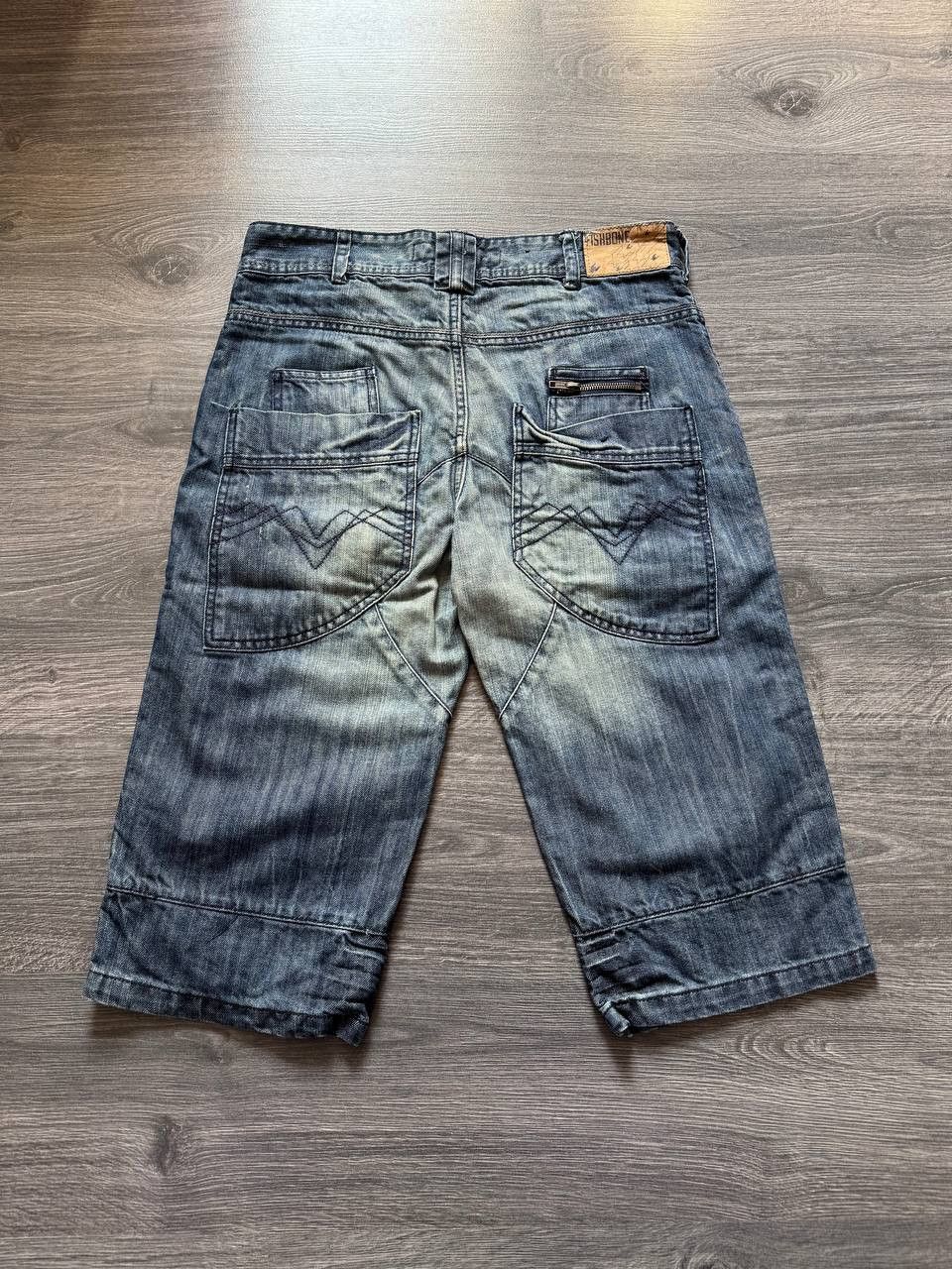 Ecko Unltd. Vintage Fishbone denim long shorts rap y2k Size US 30 / EU 46 - 2 Thumbnail