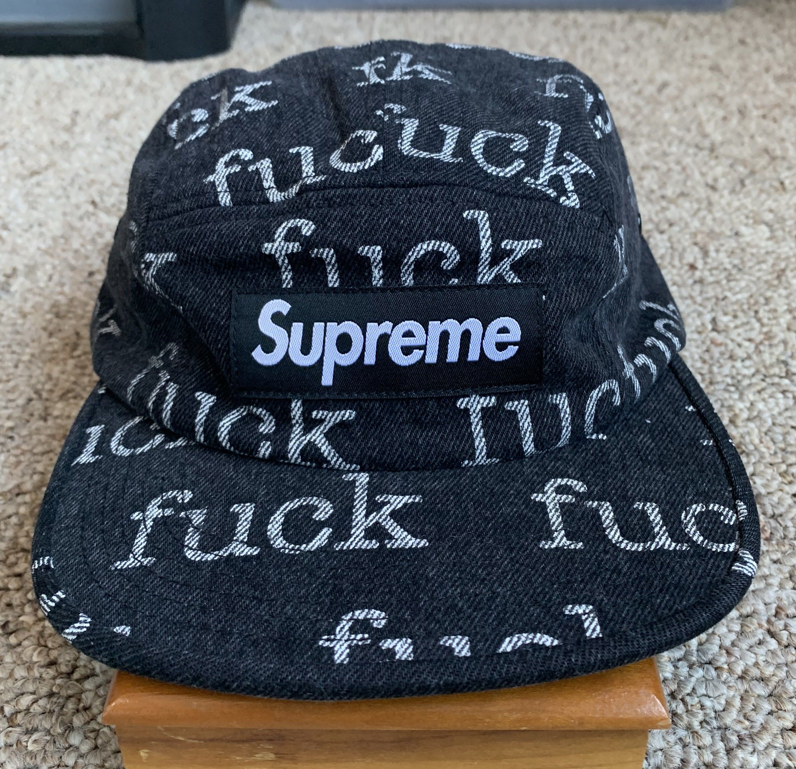 Supreme Supreme SS13 Fuck Denim Camp Hat | Grailed