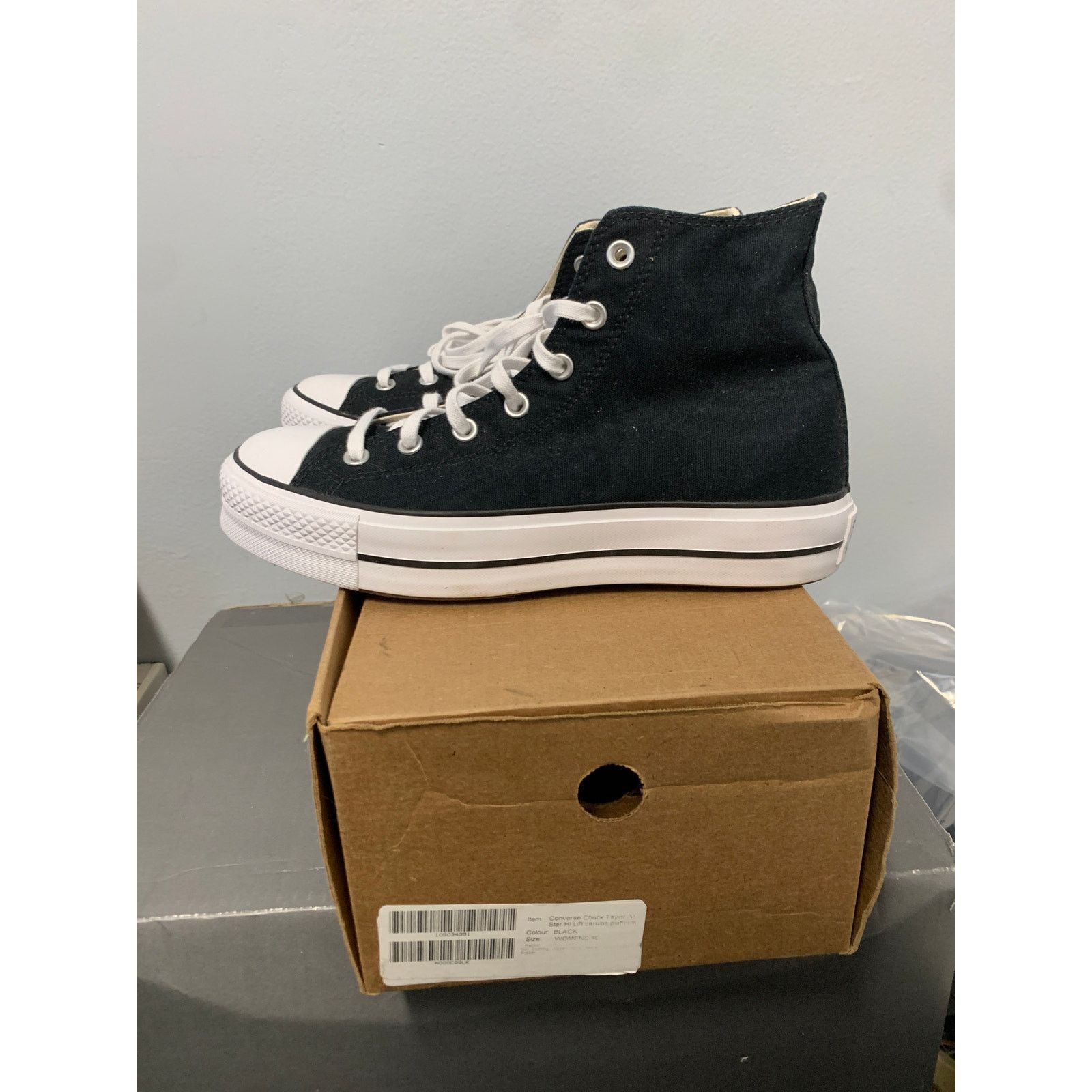 Converse Converse Chuck Taylor Platform Black White Women's 10.5 NEW Size US 10.5 / IT 40.5 - 4 Thumbnail