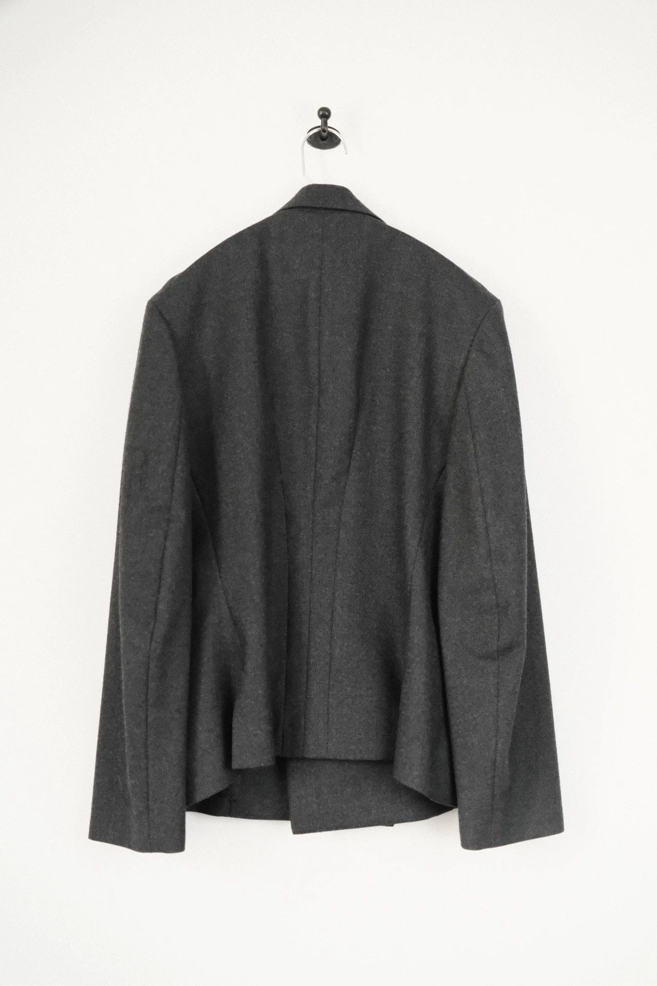 Yohji Yamamoto Yohji 98AW Archive Peak Lapel Mermaid Charcoal Size US XS / EU 42 / 0 - 3 Thumbnail