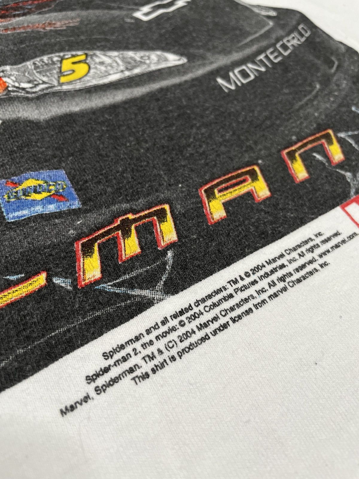 NASCAR Vintage White T-Shirt Tee Racing Spider-Man Terry Labonte Size US XL / EU 56 / 4 - 7 Thumbnail