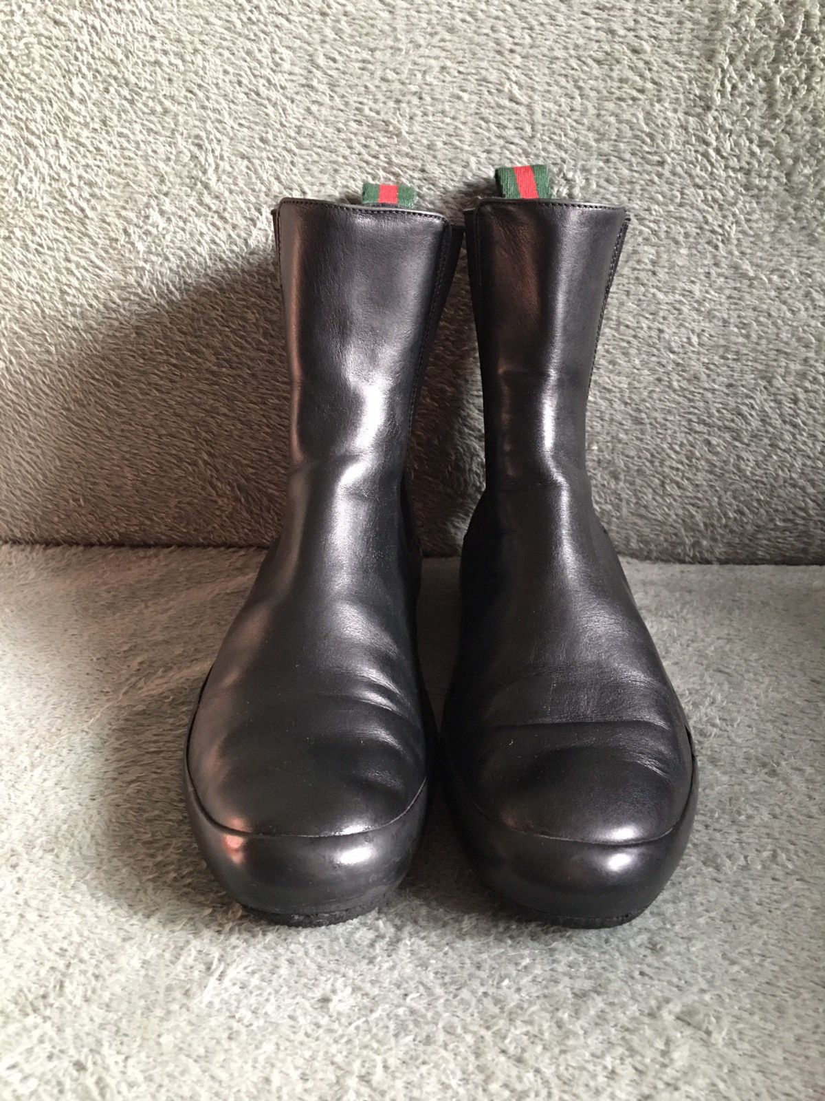 Gucci GUCCI Black Leather Chelsea Ankle Boots Size EU 37 Size US 7 / IT 37 - 3 Thumbnail