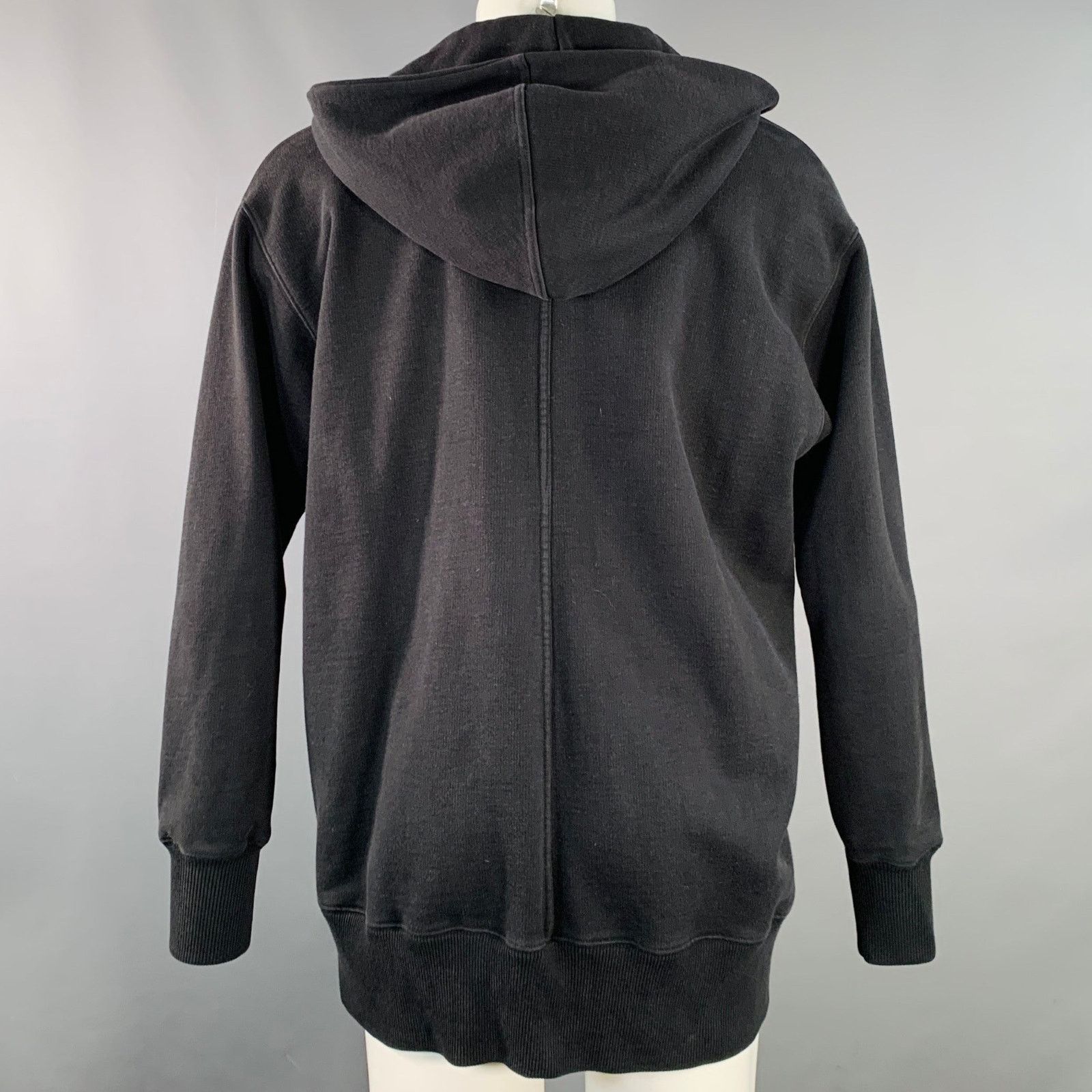 Givenchy GIVENCHY Size XXS Black Cotton Hooded Zip Up Sweatshirt Size US XXS / EU 40 - 3 Thumbnail