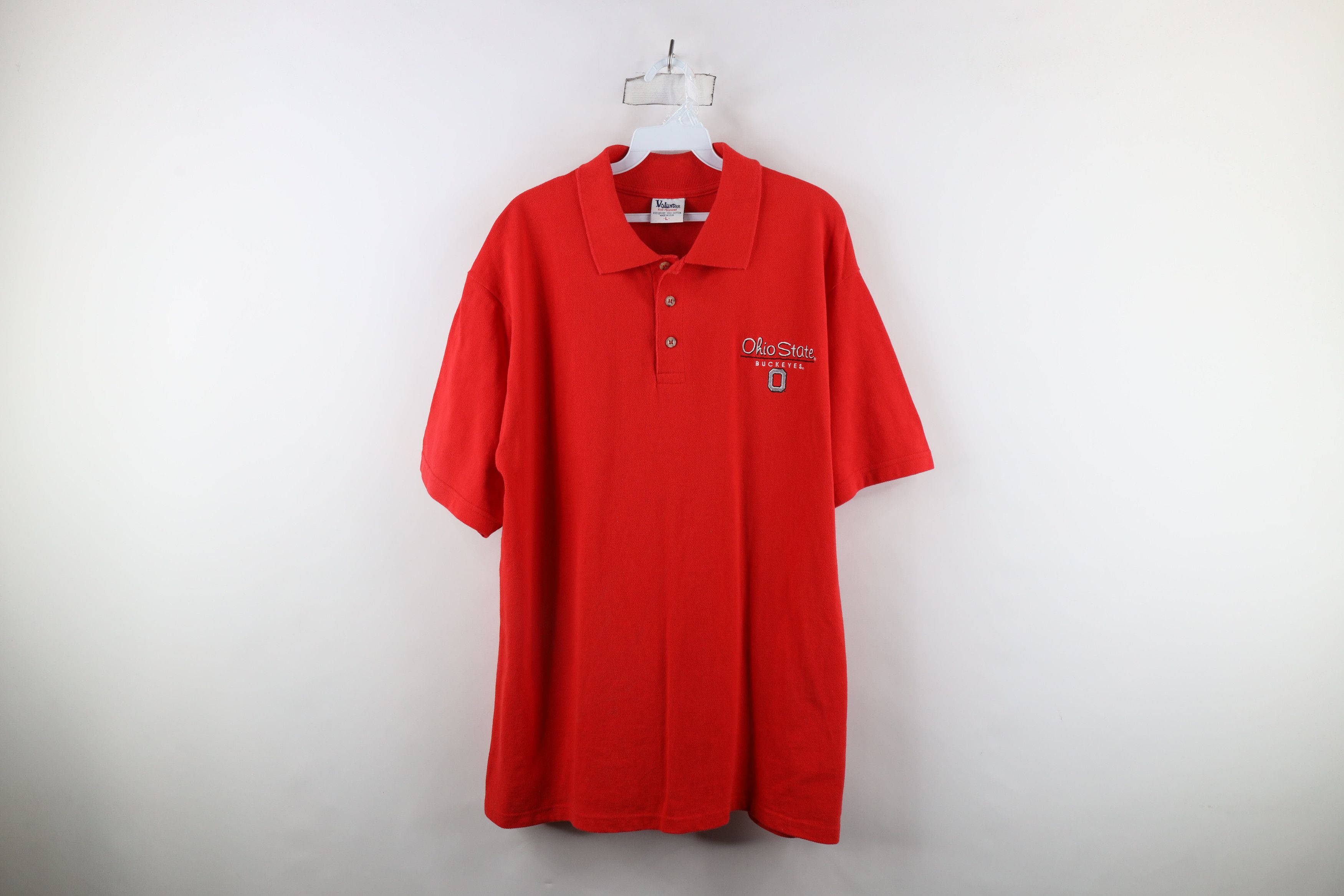Vintage Vintage 90s Ohio State University Collared Polo Shirt USA Size US L / EU 52-54 / 3 - 1 Thumbnail