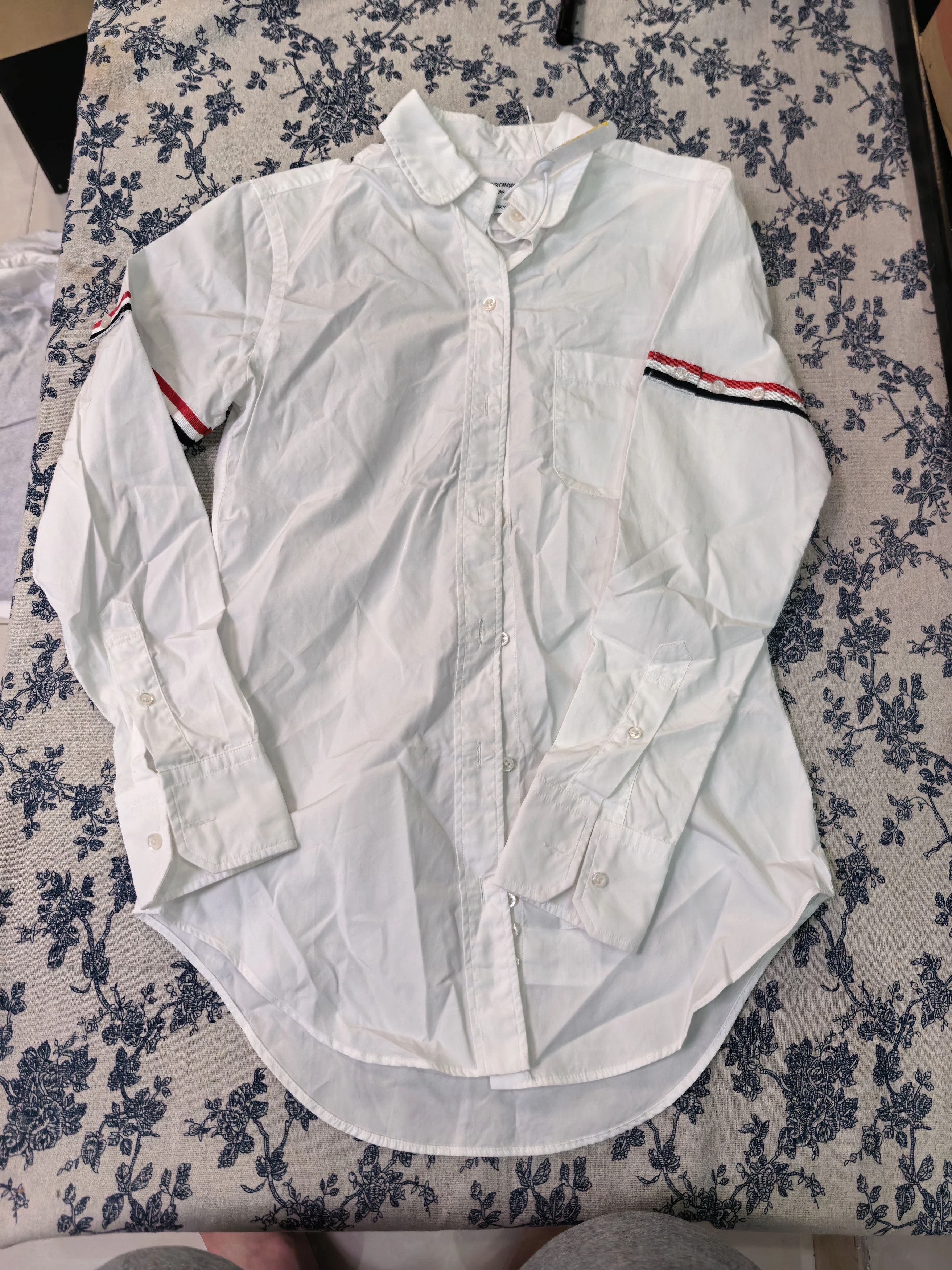 Thom Browne Thom Browne White LS Shirt 40 Near New Size S / US 4 / IT 40 - 1 Thumbnail