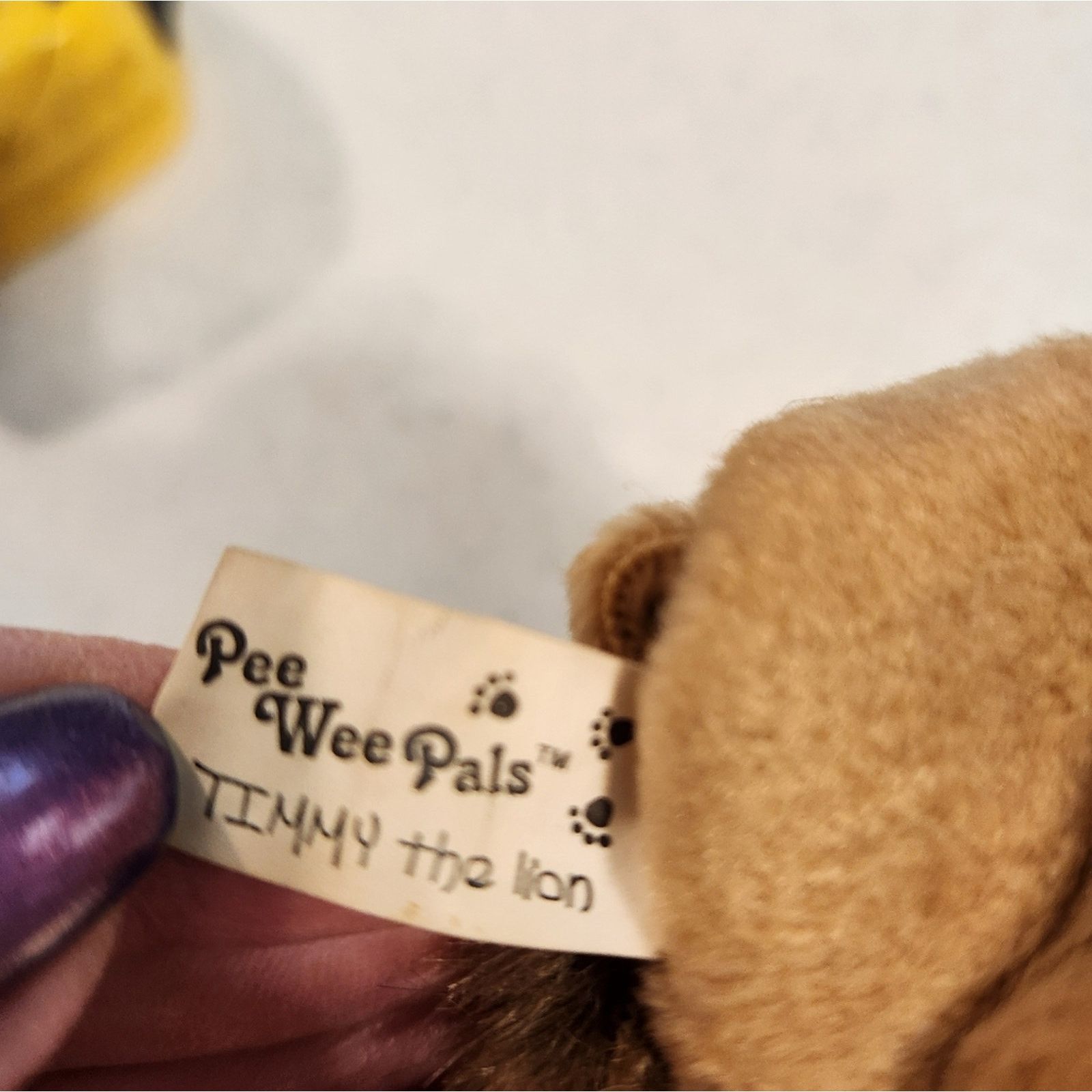 Other Pee Wee Pals Lion Key Ring Backpack Clip Plushie 80's 90's Size ONE SIZE - 8 Thumbnail