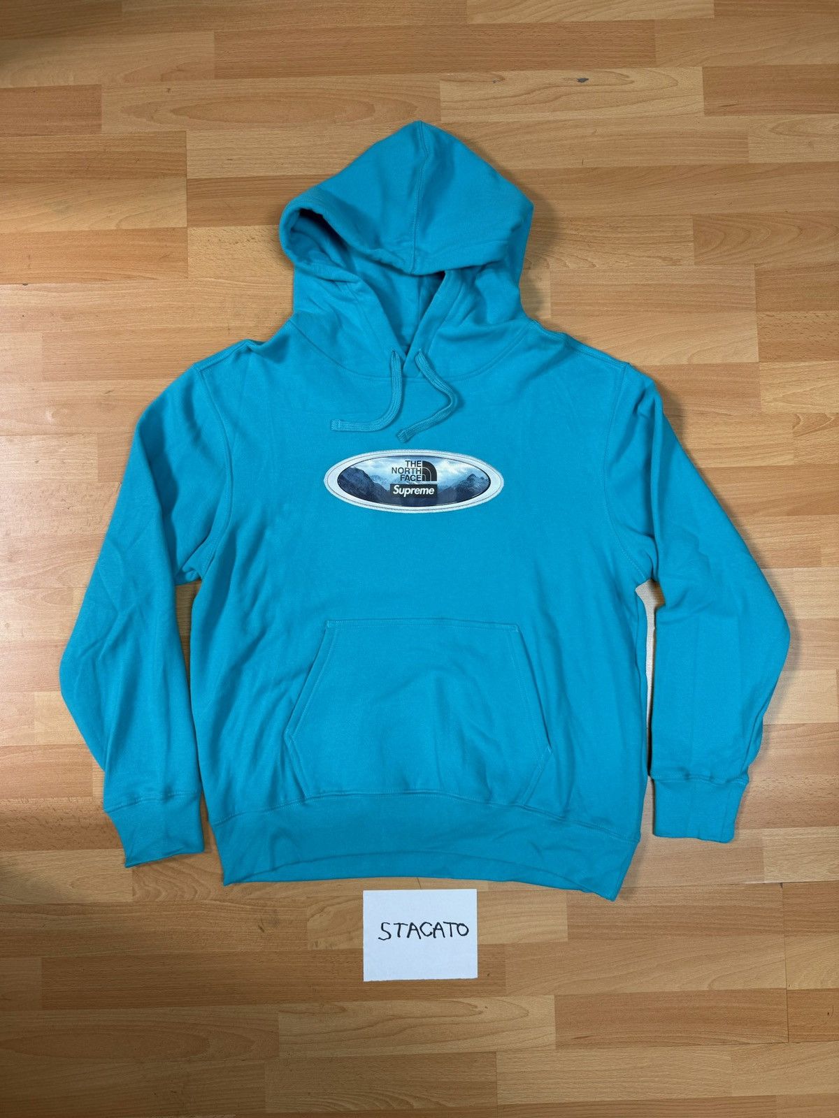 Supreme × The North Face Supreme x The North Face Lenticular Hoodie Teal Medium FW21 Size US M / EU 48-50 / 2 - 1 Thumbnail